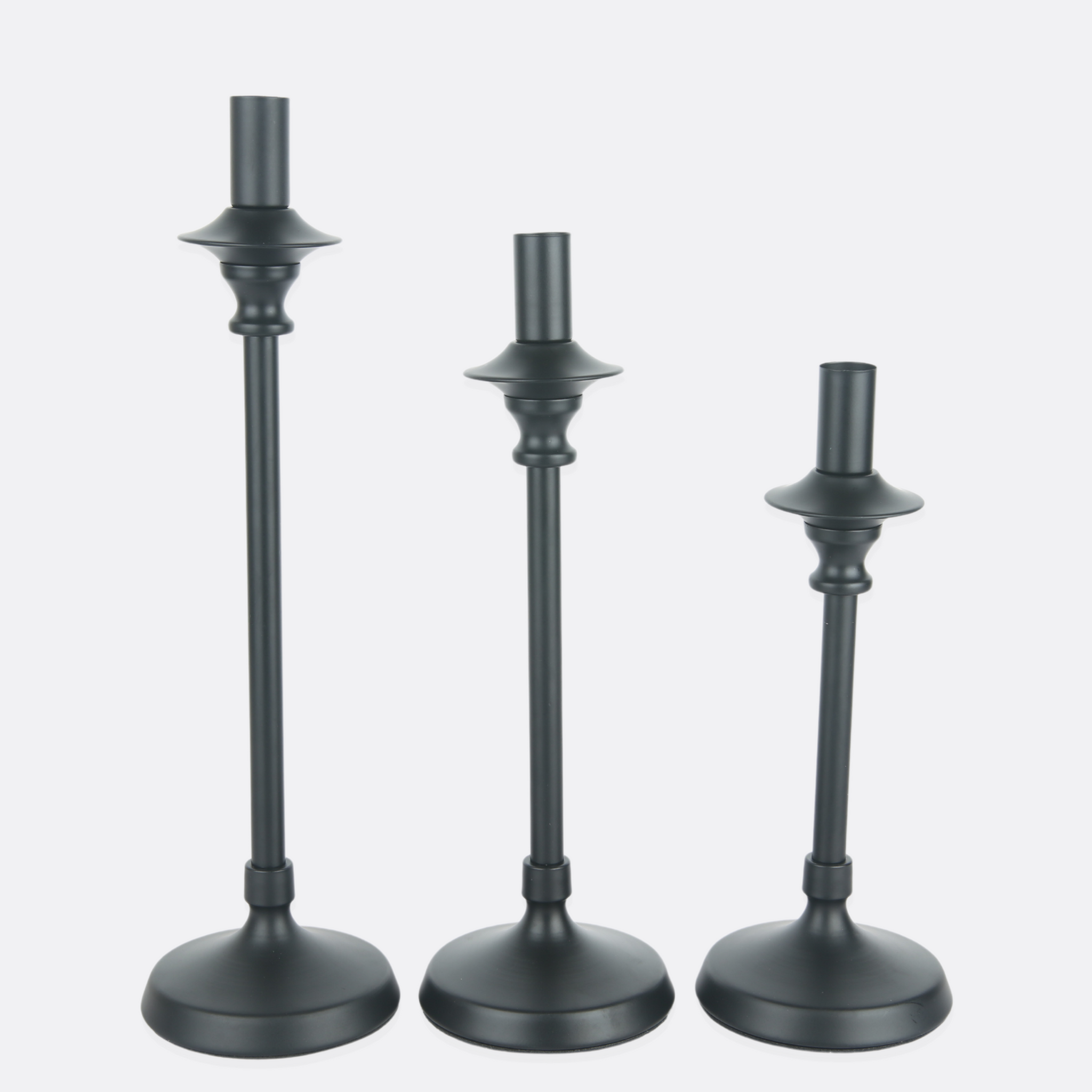 Rangy Metallic Candle Holders ( Set OF 3 )