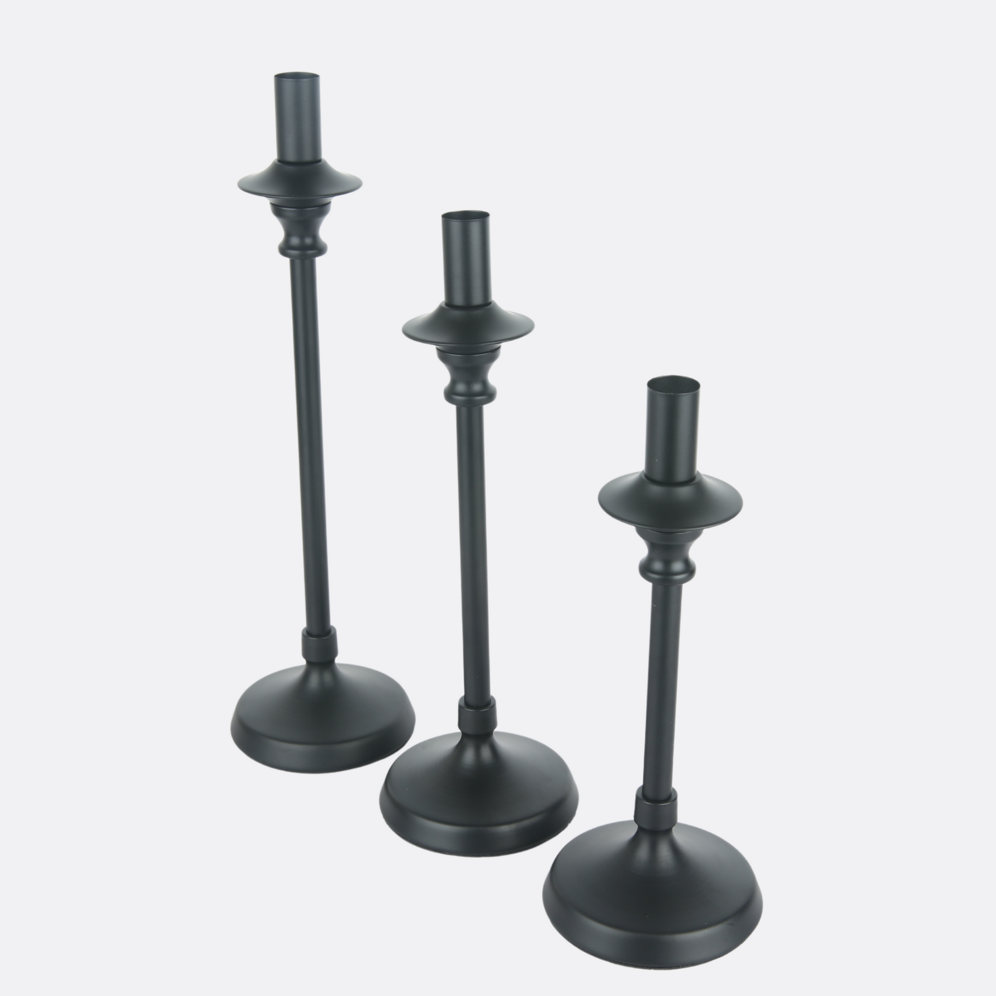 Rangy Metallic Candle Holders ( Set OF 3 )