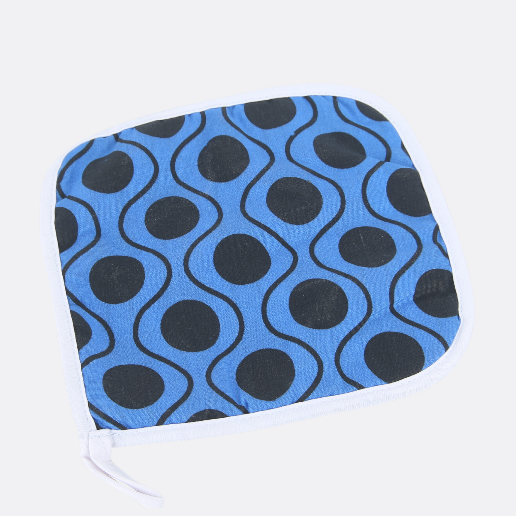 Indigo Oven Mitts and Pot Holders With Hooks