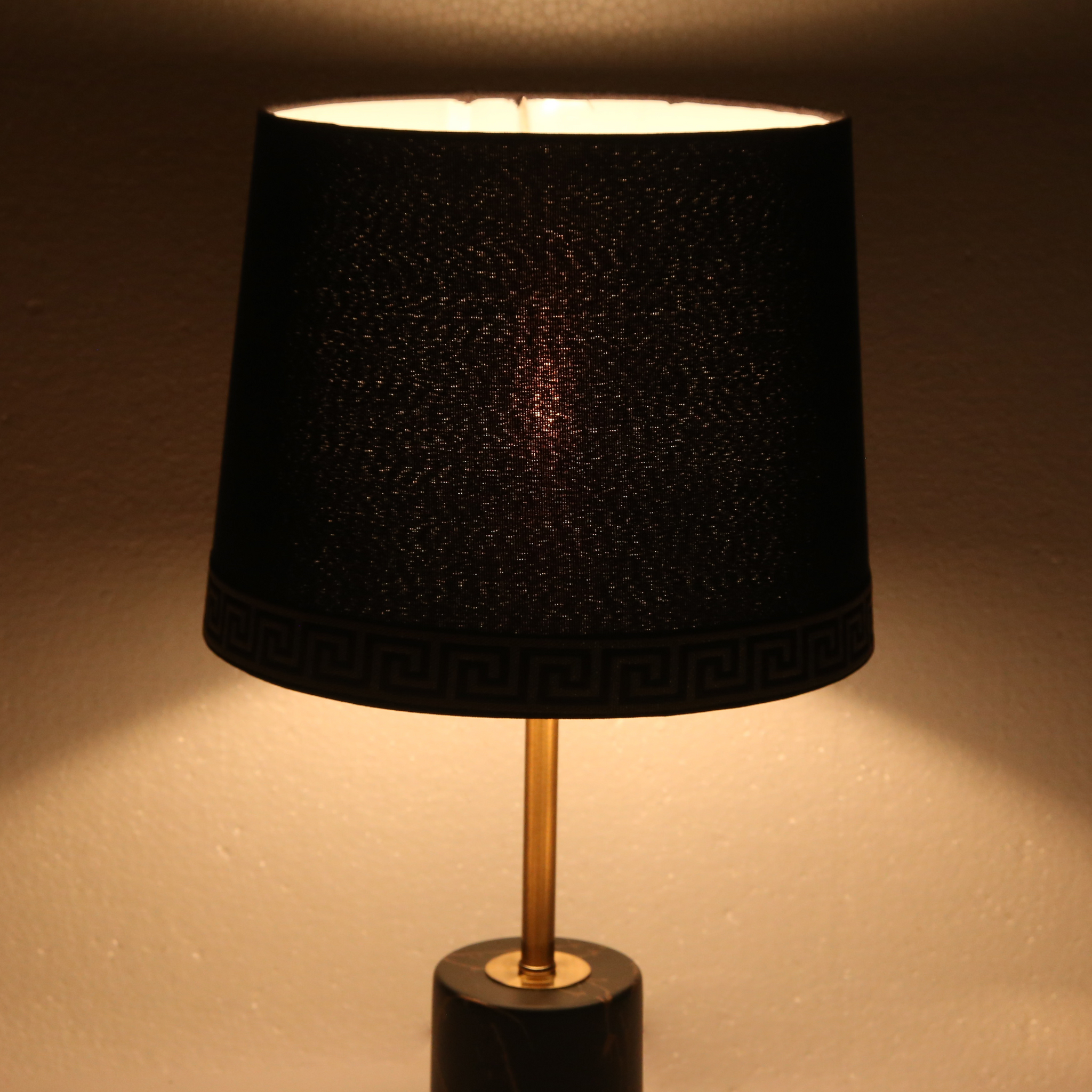 Versace Design Black Lamp Shades 12" ( Set Of 2 )