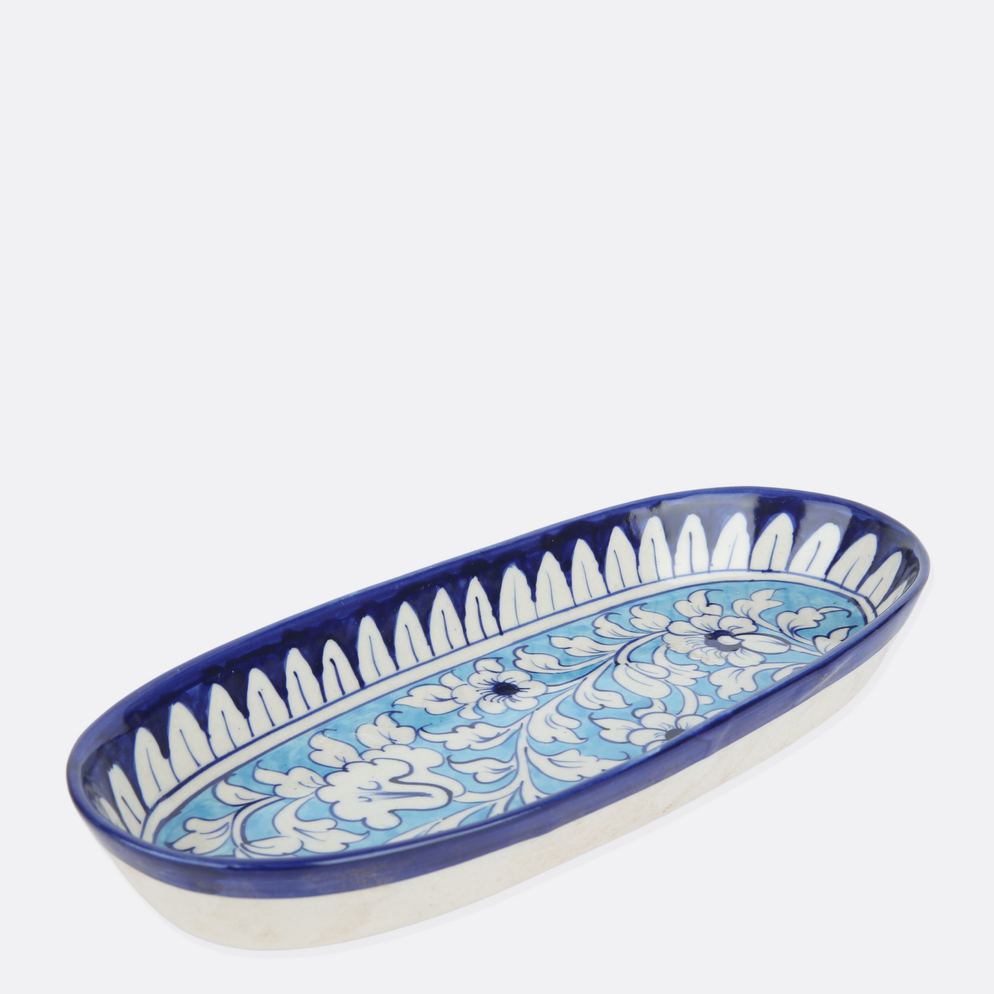 Traditional Handcrafted Oval Tray