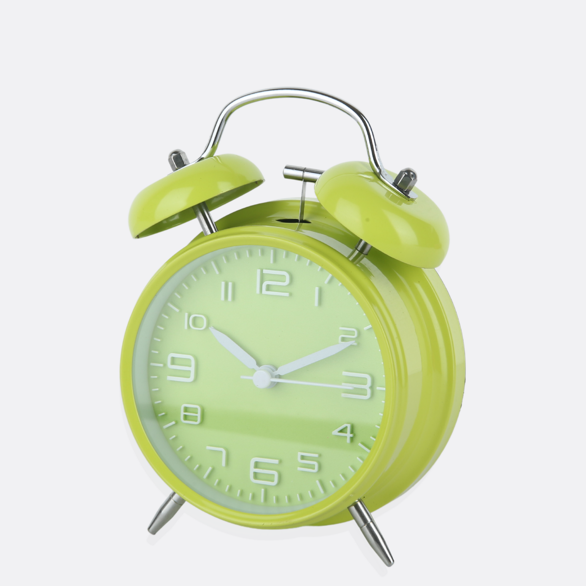 Verdant Metallic Alarm Clock