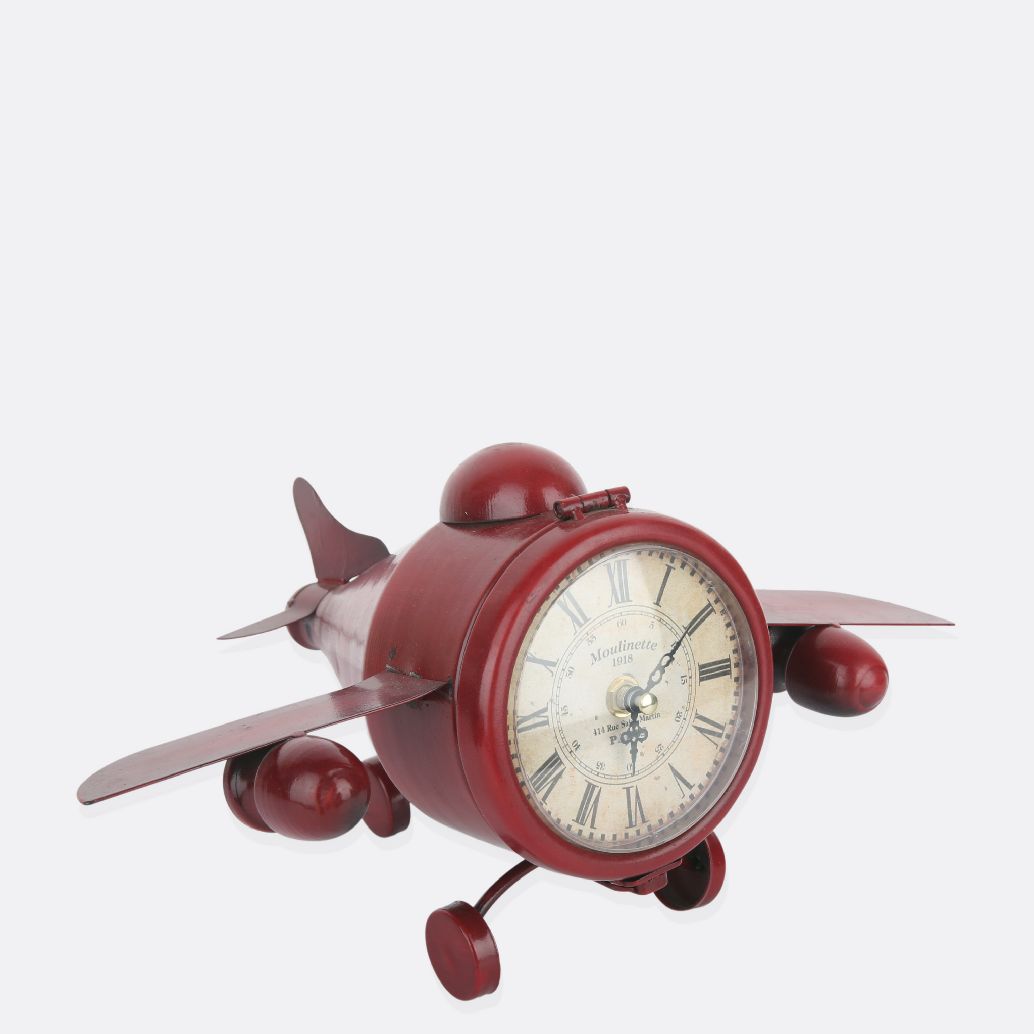 Antique Aeroplane With Clock