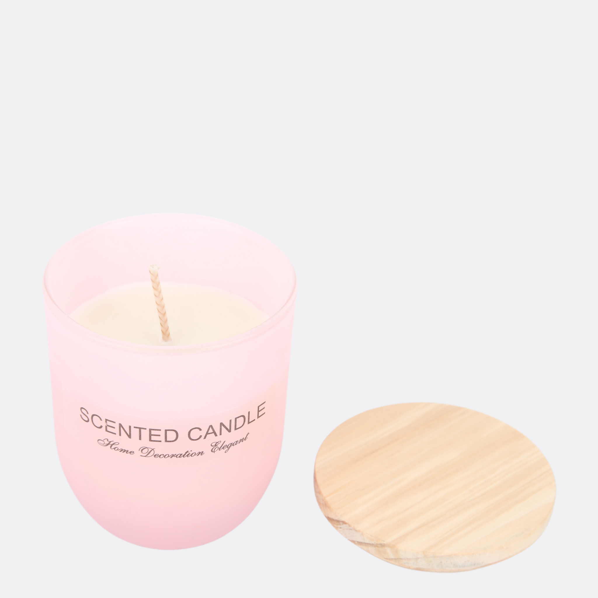 Scented Candle With Wooden Lid