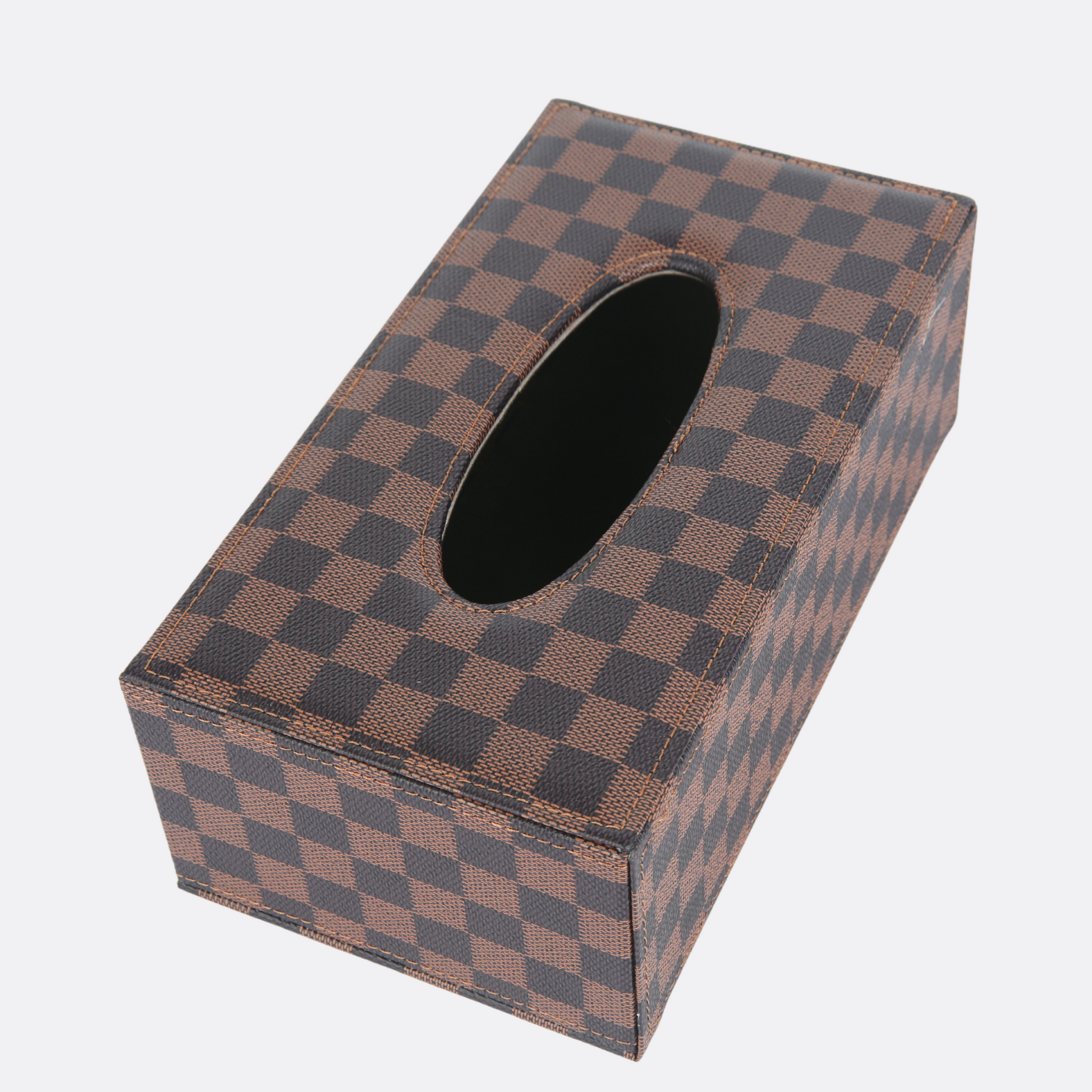 Checkered Tissue Box