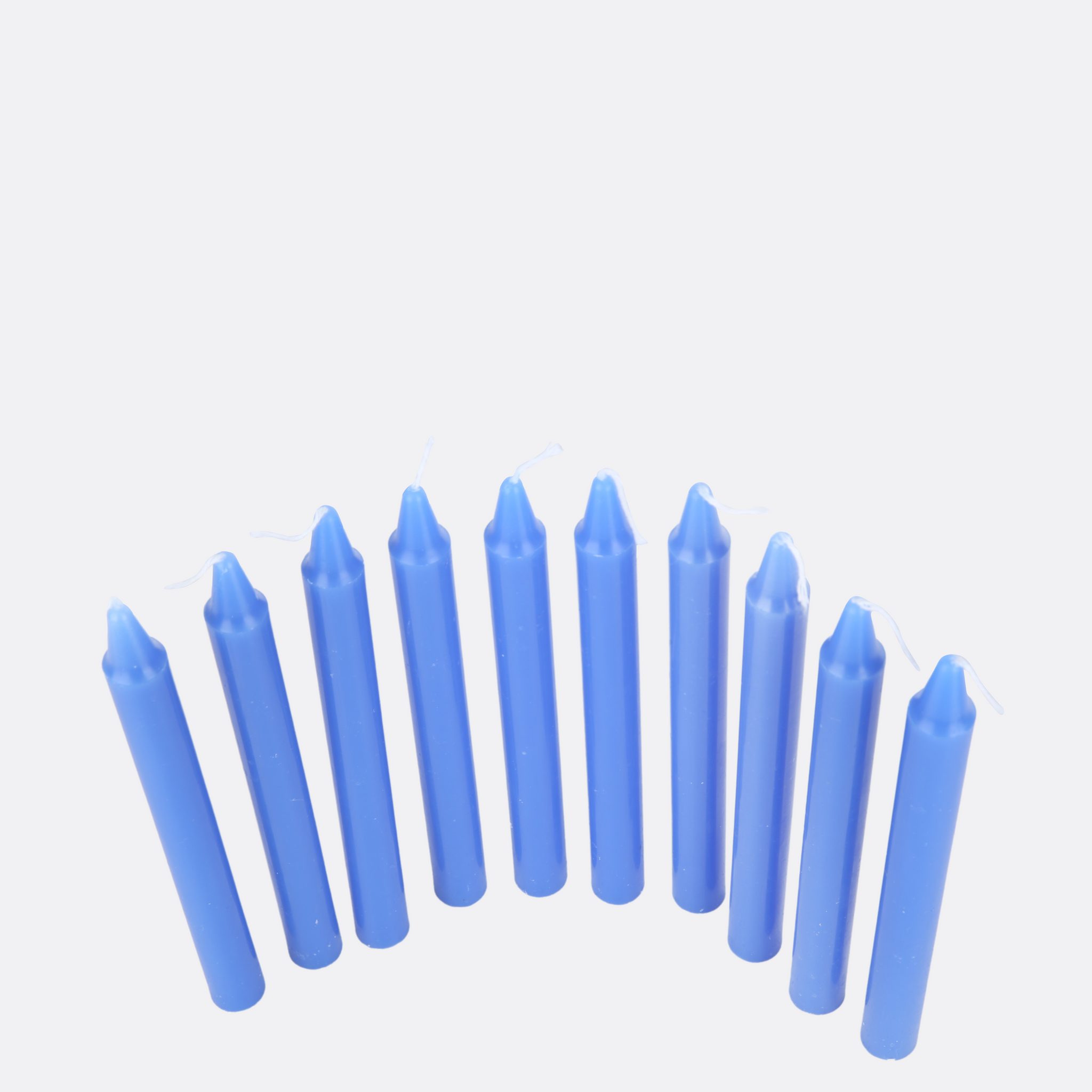 Azure Taper Candles ( Set Of 10 )