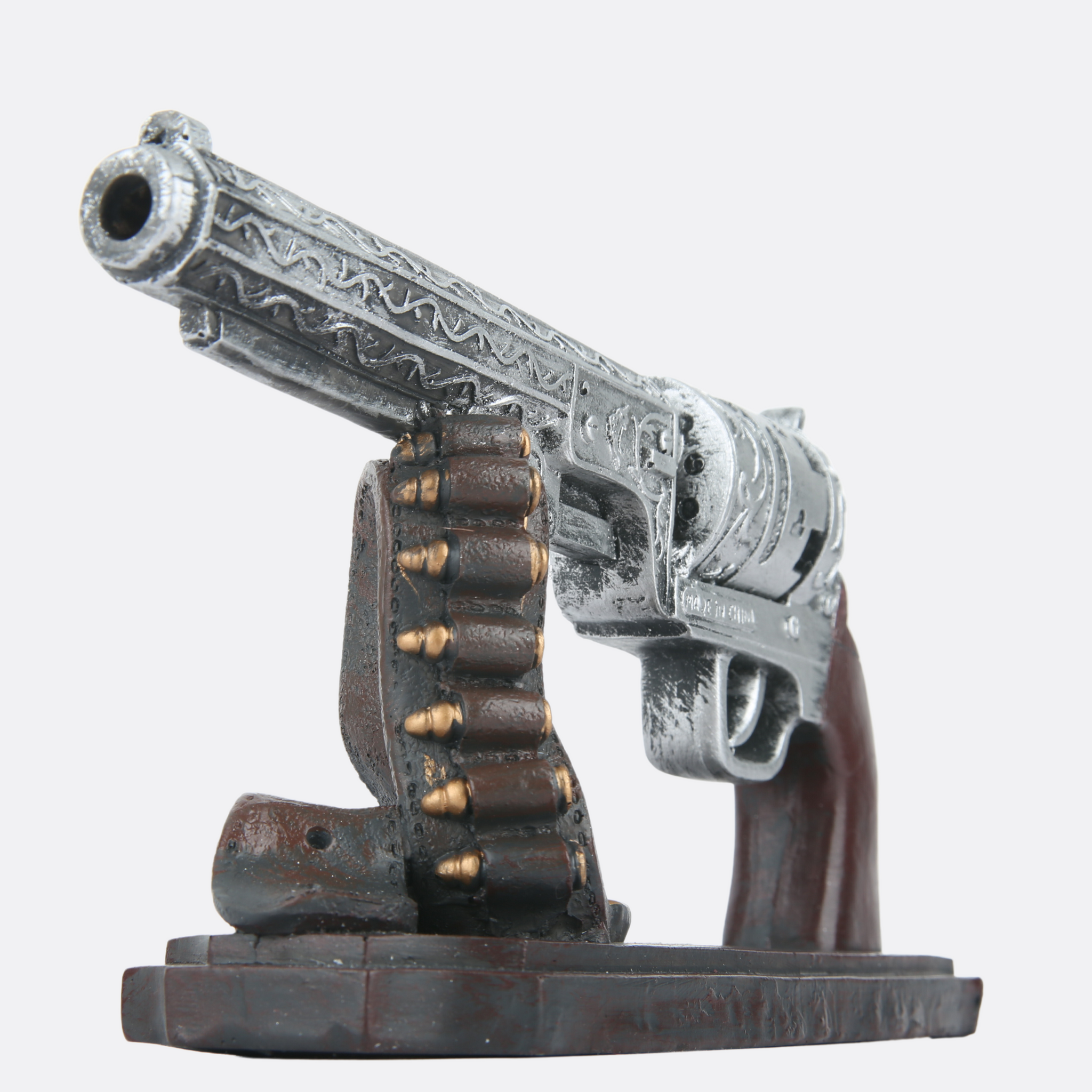 Decorative pistol with bullets