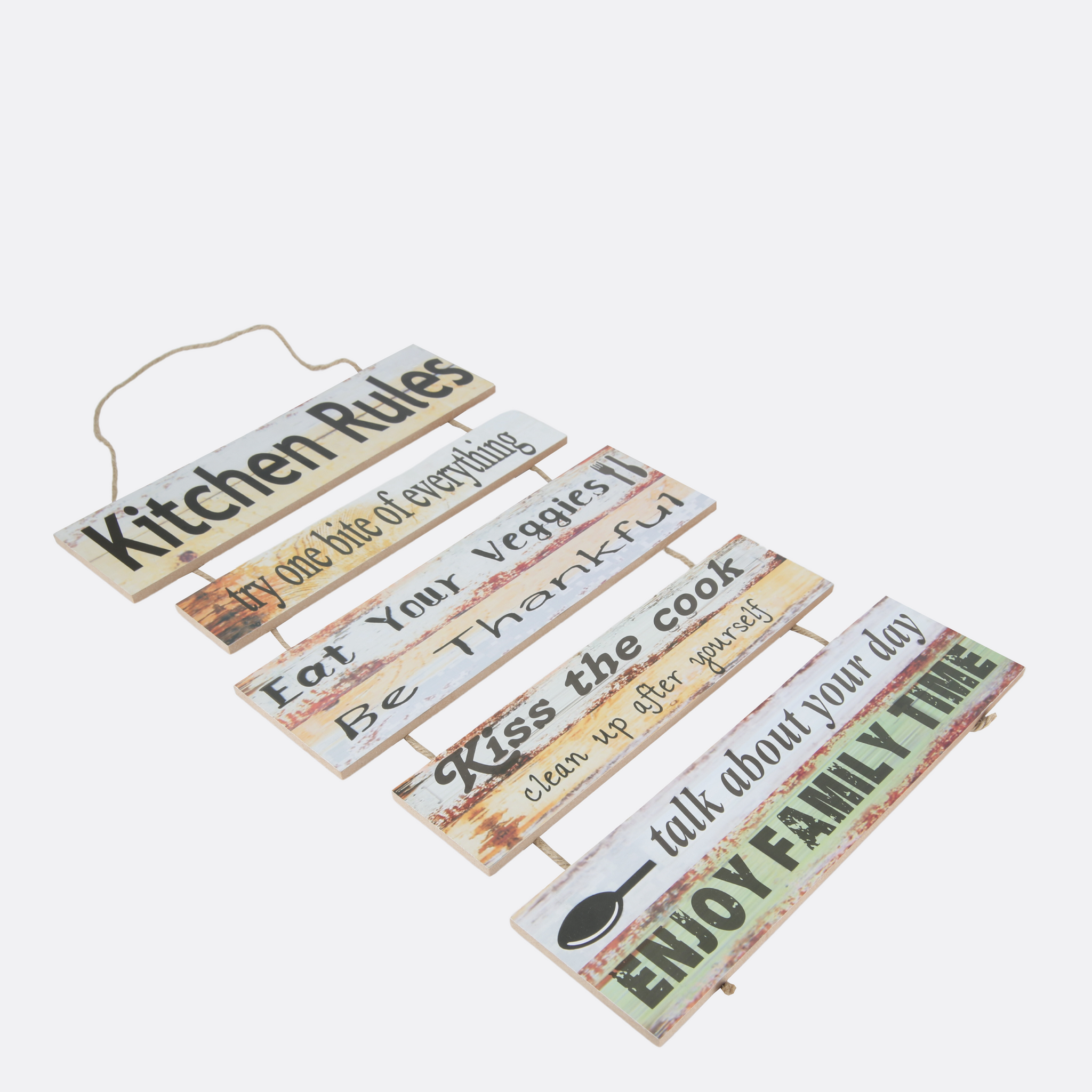 Kitchen Rules Wall Hanging
