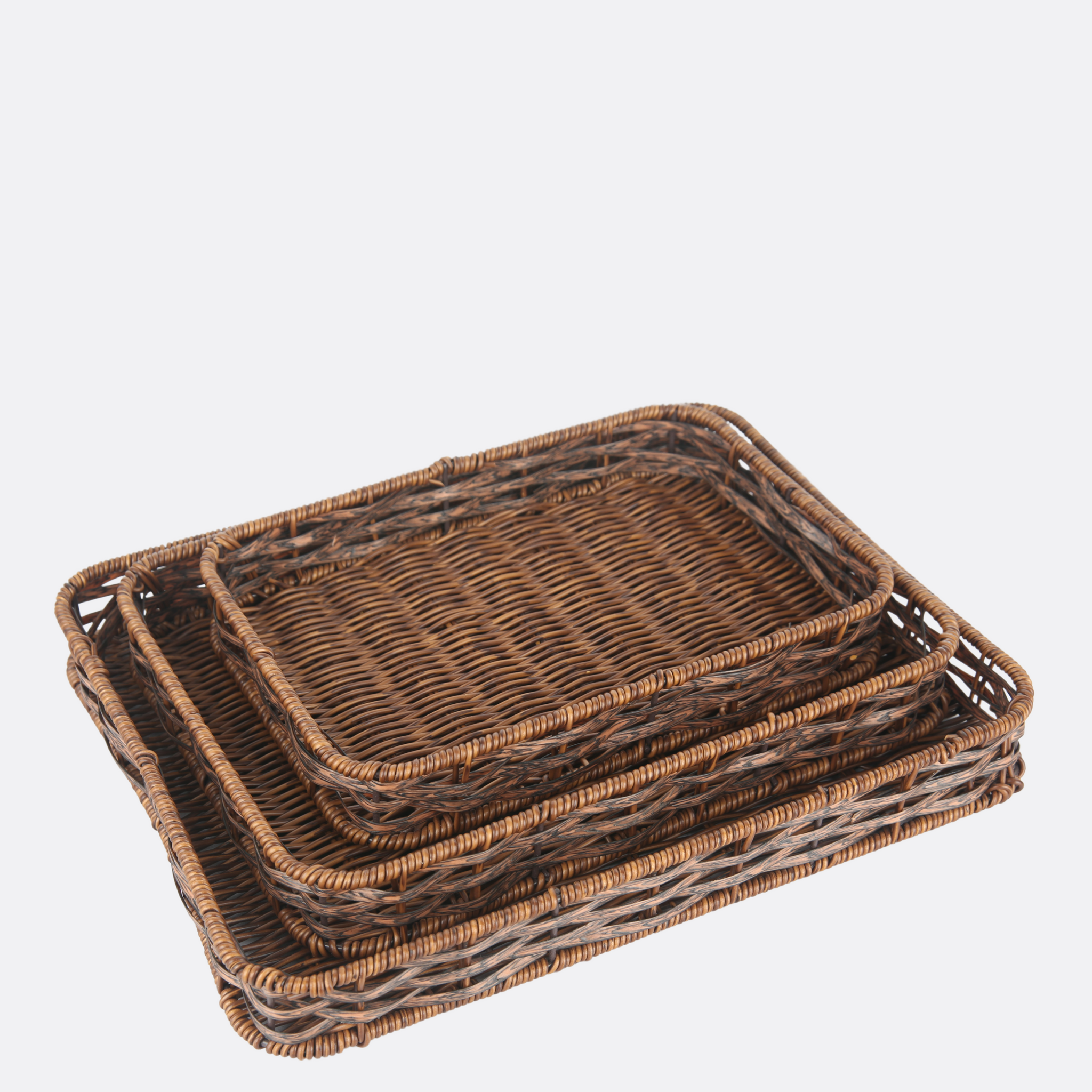 Jute Square Multipurpose Baskets ( Set Of 3 )