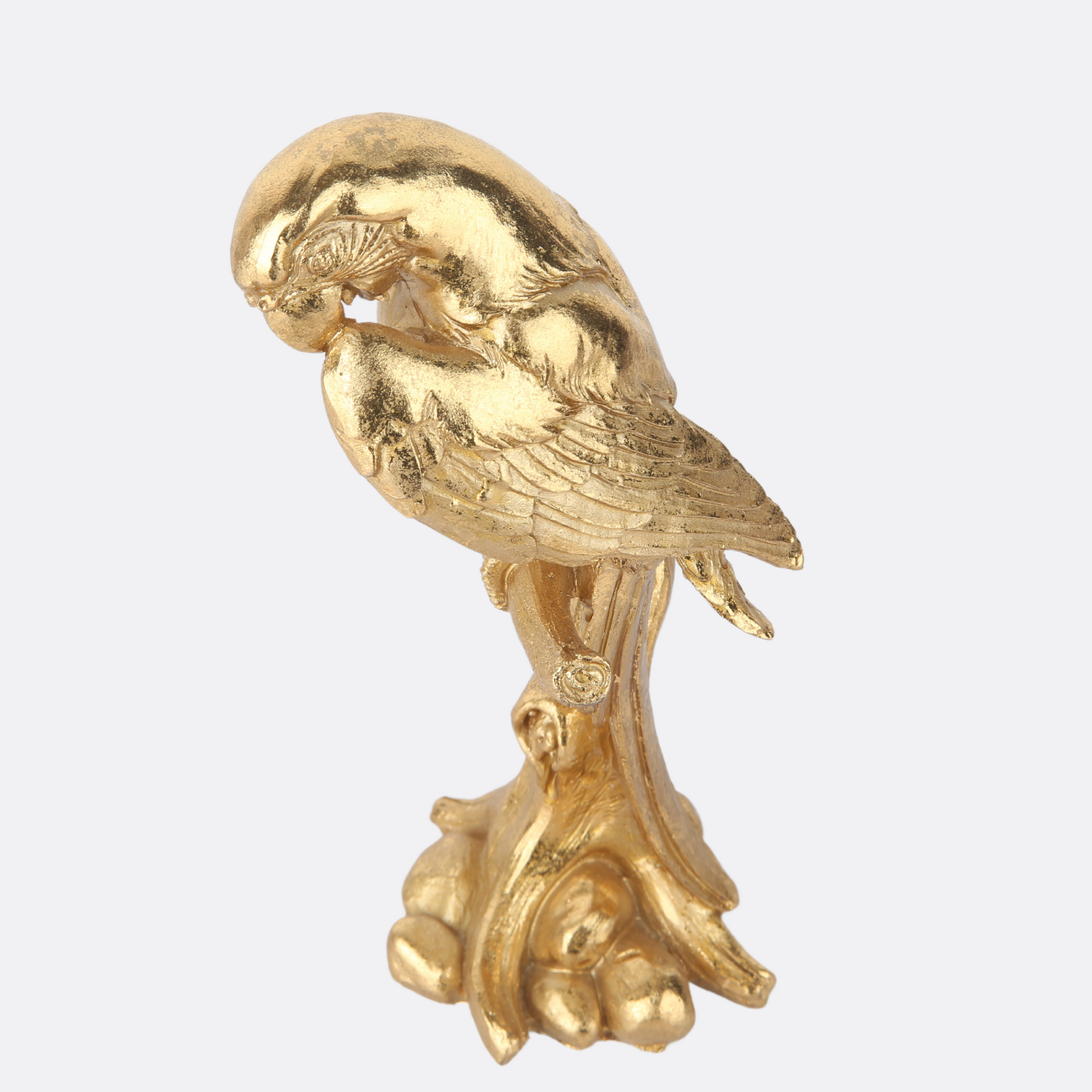 Golden Parrot Sculpture