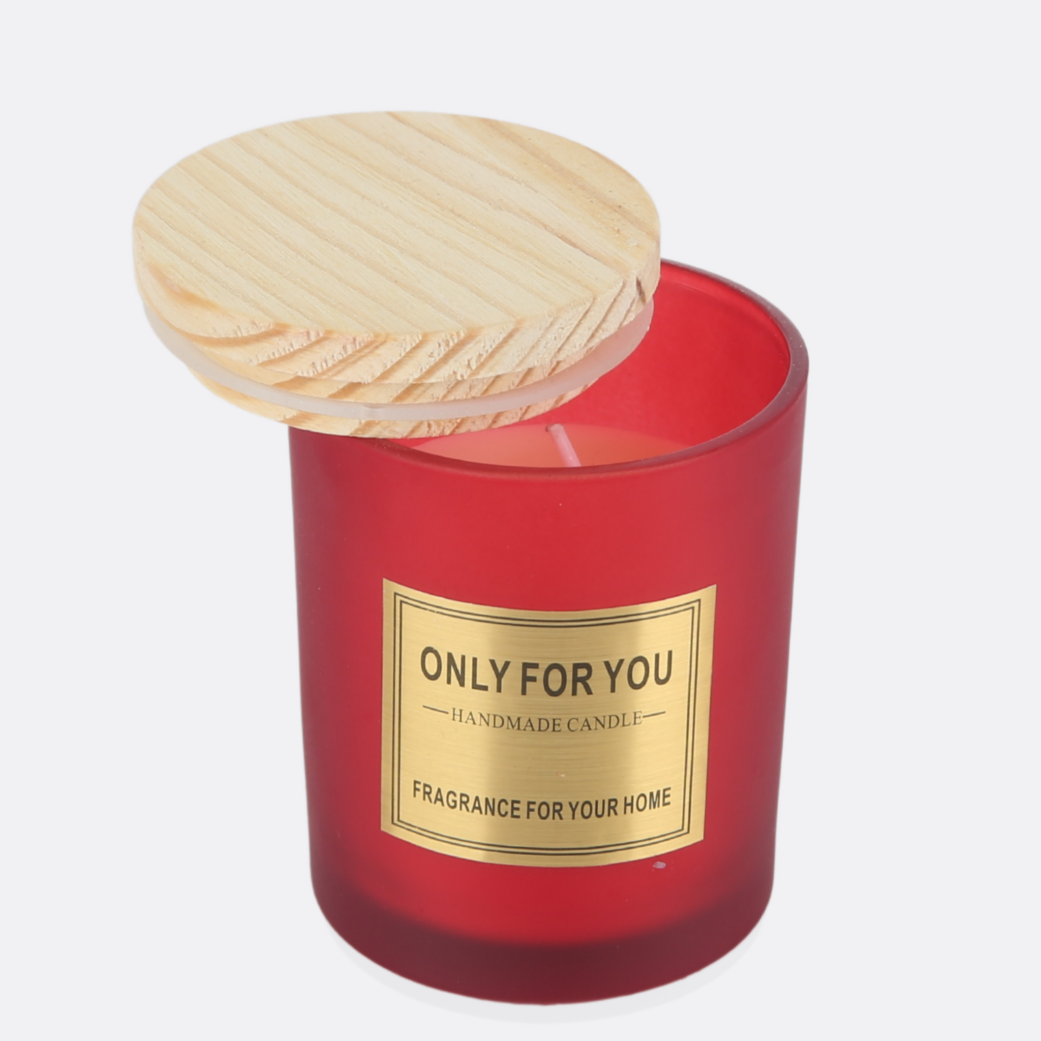 Fragrant Candles With Wooden Lid ( 4 Colors )