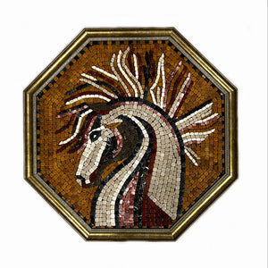 ANDALUSIAN HORSE GOLDEN - Mosaic By Qureshi's