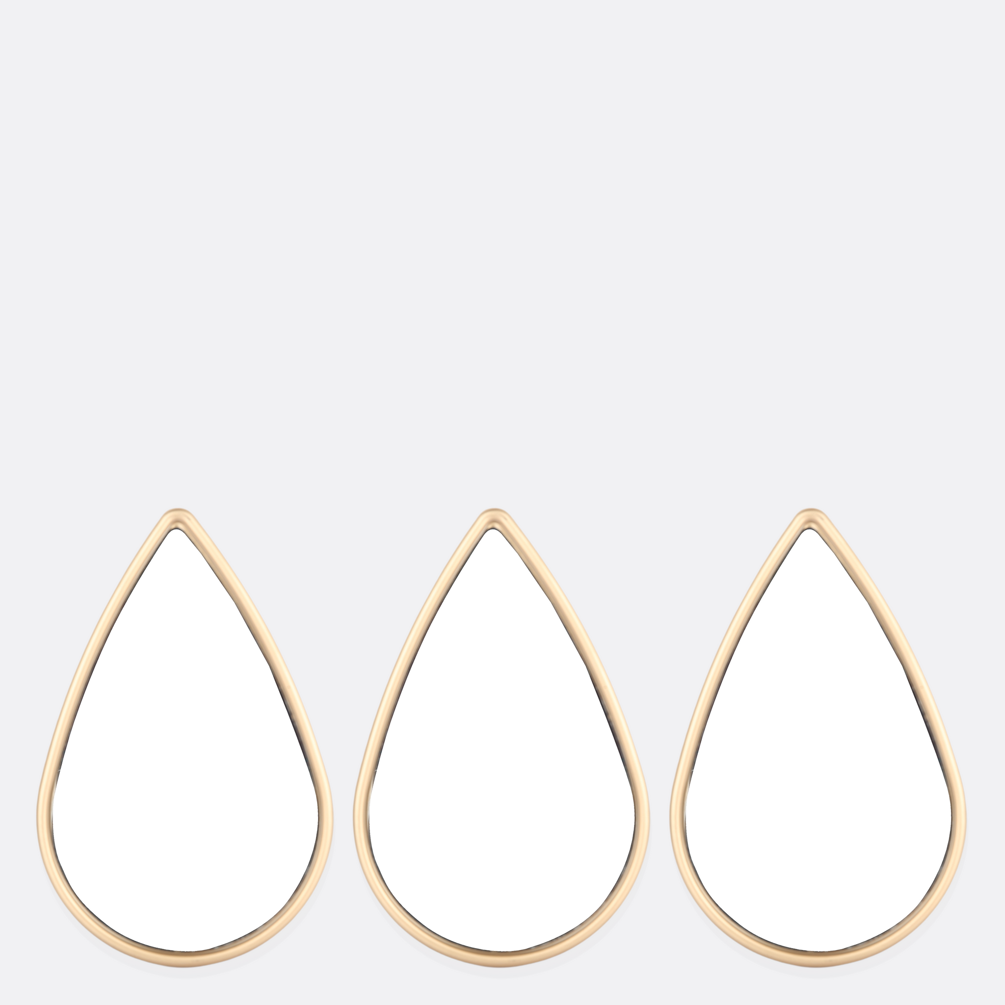 Droplets Mirrors (Set Of Three)