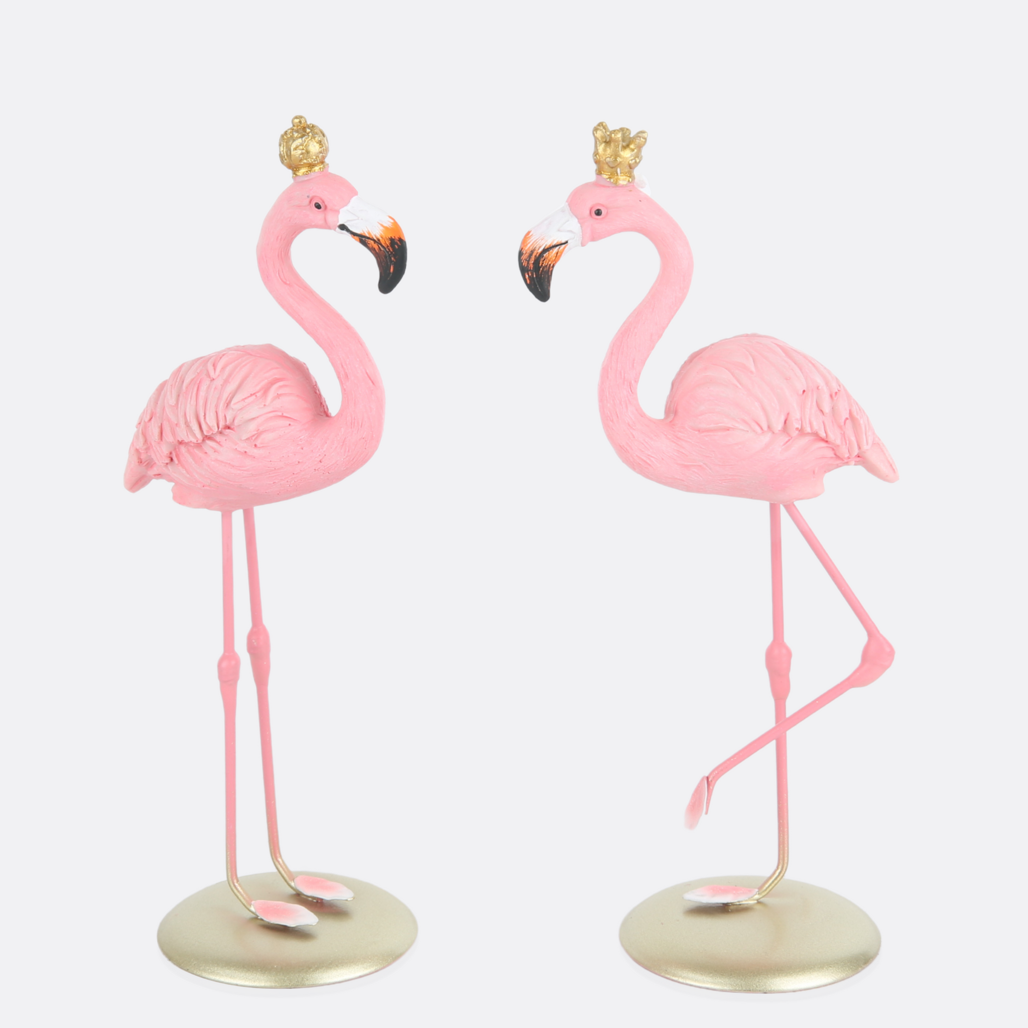 Discerning Flamingo Sculpture (Set Of 2)