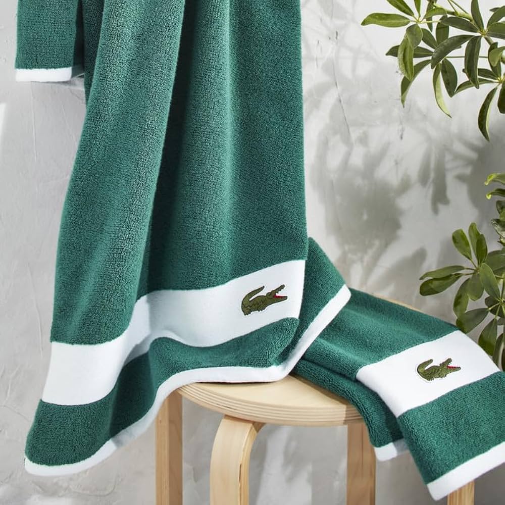 Original Lacoste Towels With Stripe ( 8 Colors )