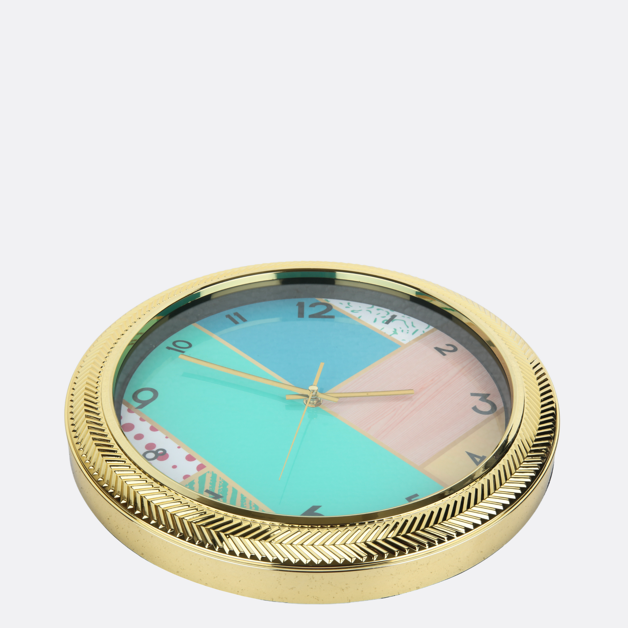 Clock Tile Abstract Abstract Wall Clock - Homeobsession