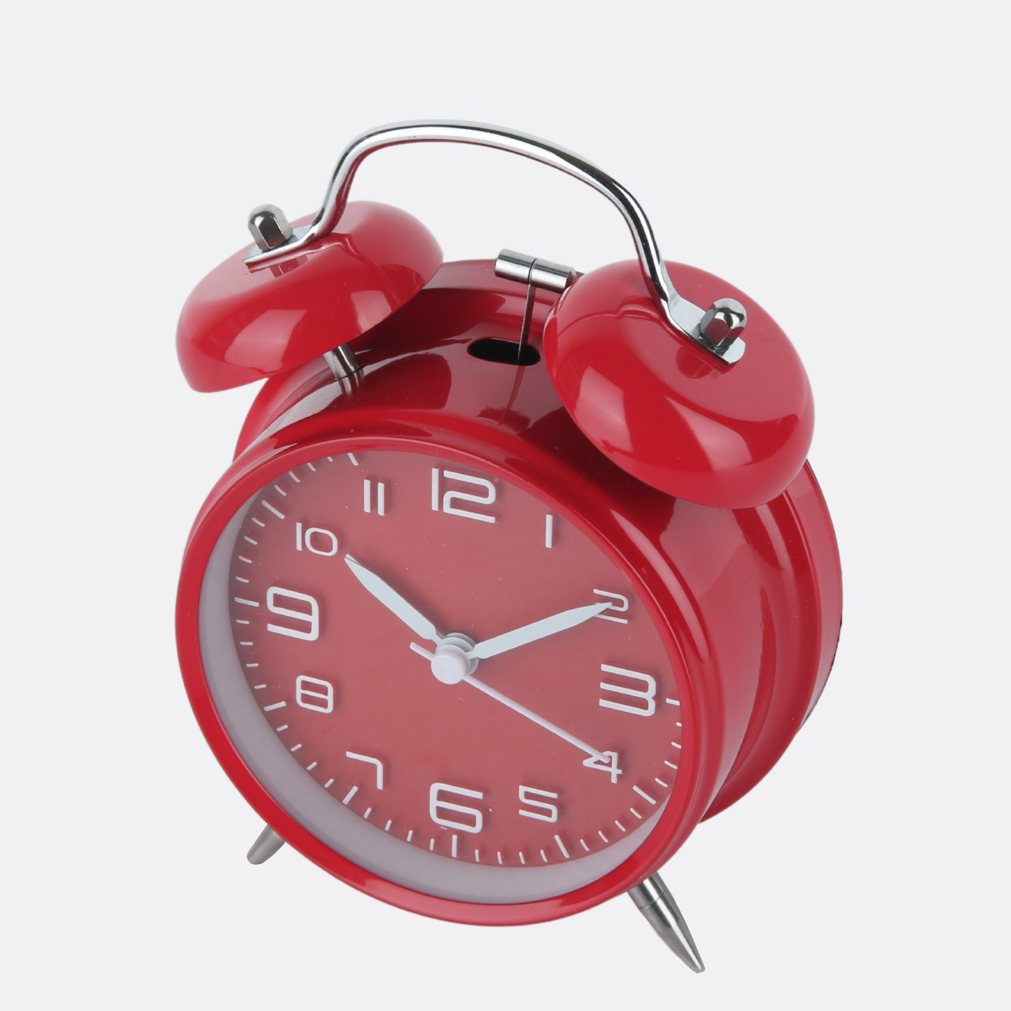 Scarlet Metallic Alarm Clock