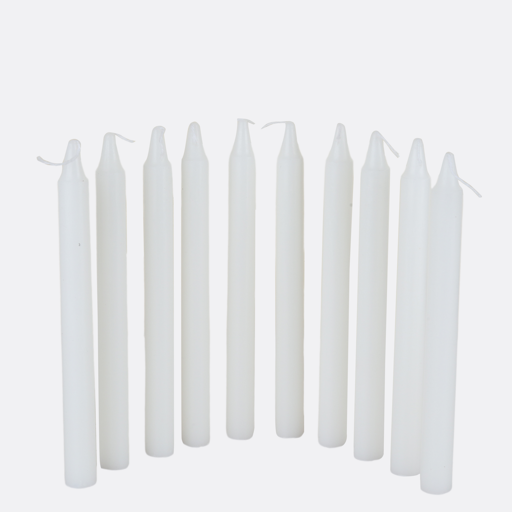 Milky Taper Candles ( Set Of 10 )
