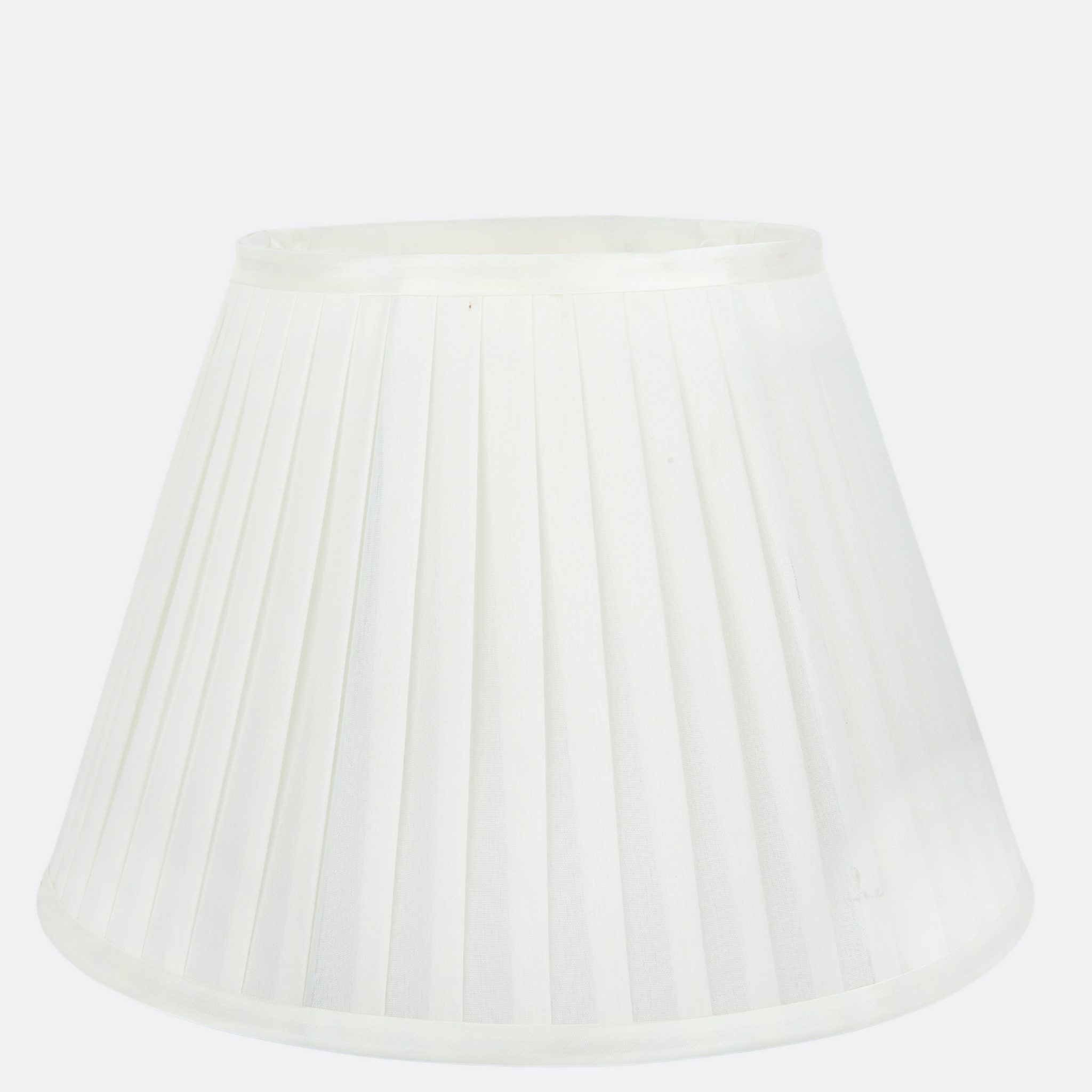 White Pleated Lamp Shades 14" ( Set Of 2 )
