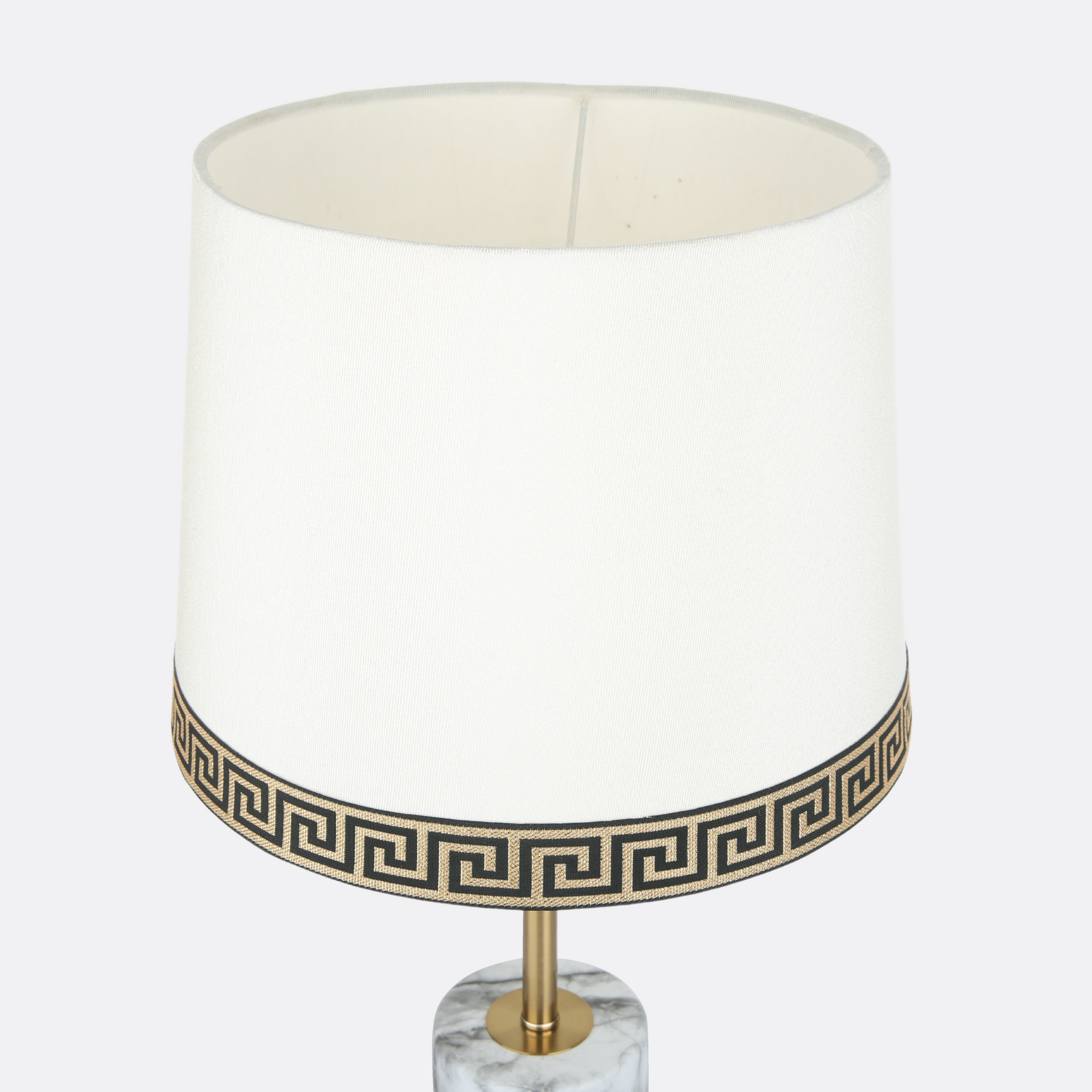 Versace Design White Lamp Shades 12" ( Set Of 2 )