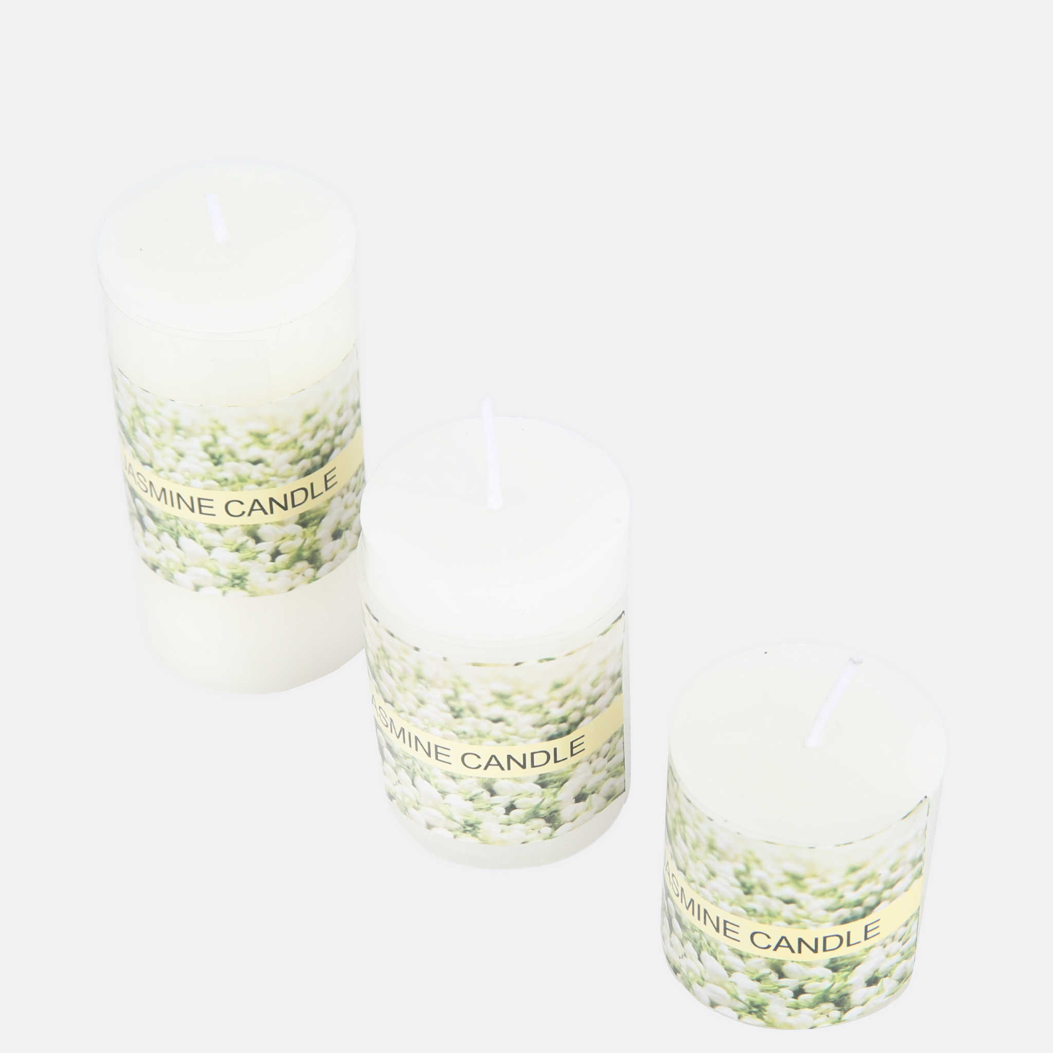 Jaasmine Fragrant Candles ( Set Of 3 )
