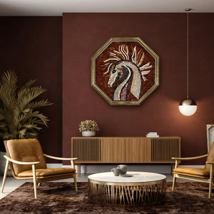 ANDALUSIAN HORSE RED - Mosaic By Qureshi's