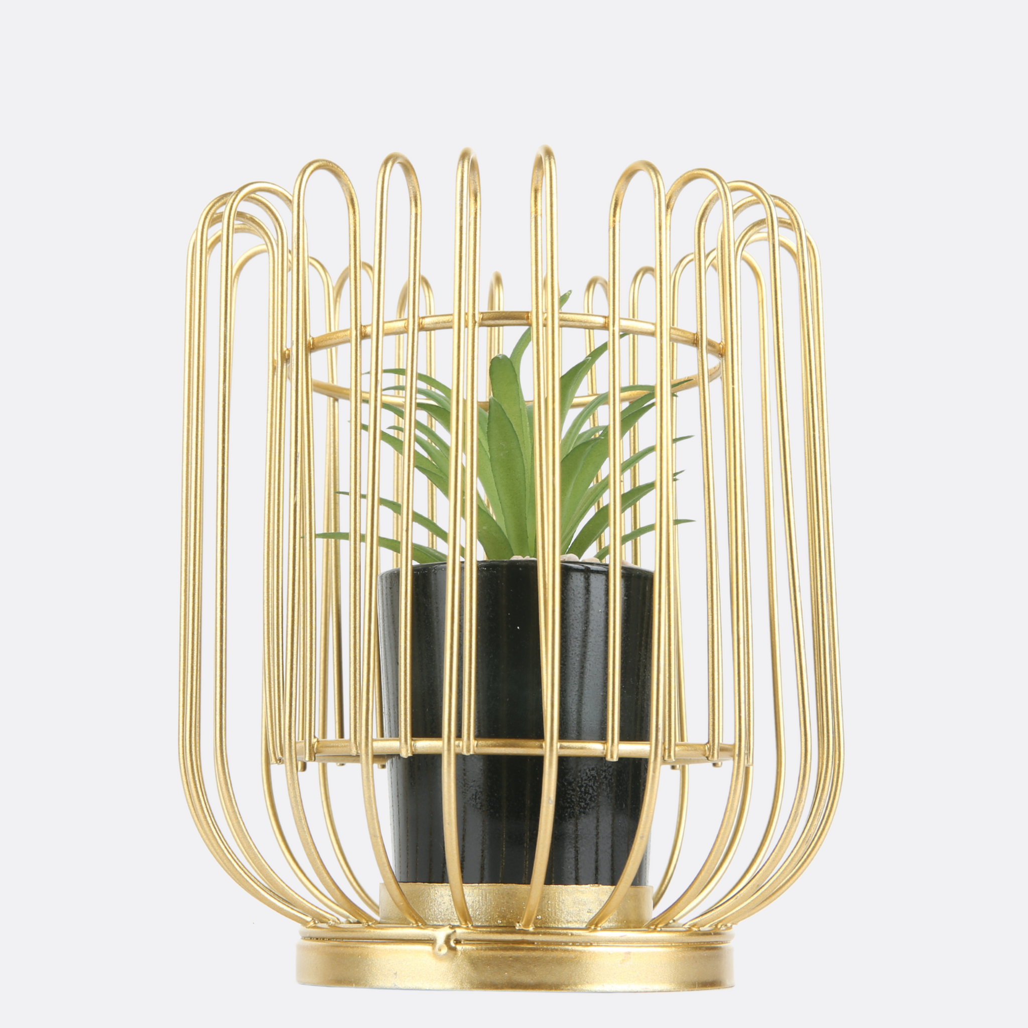 Planter With Acute Metallic Structure