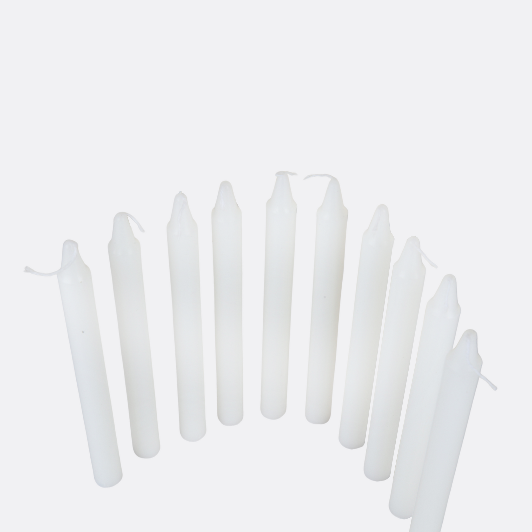 Milky Taper Candles ( Set Of 10 )