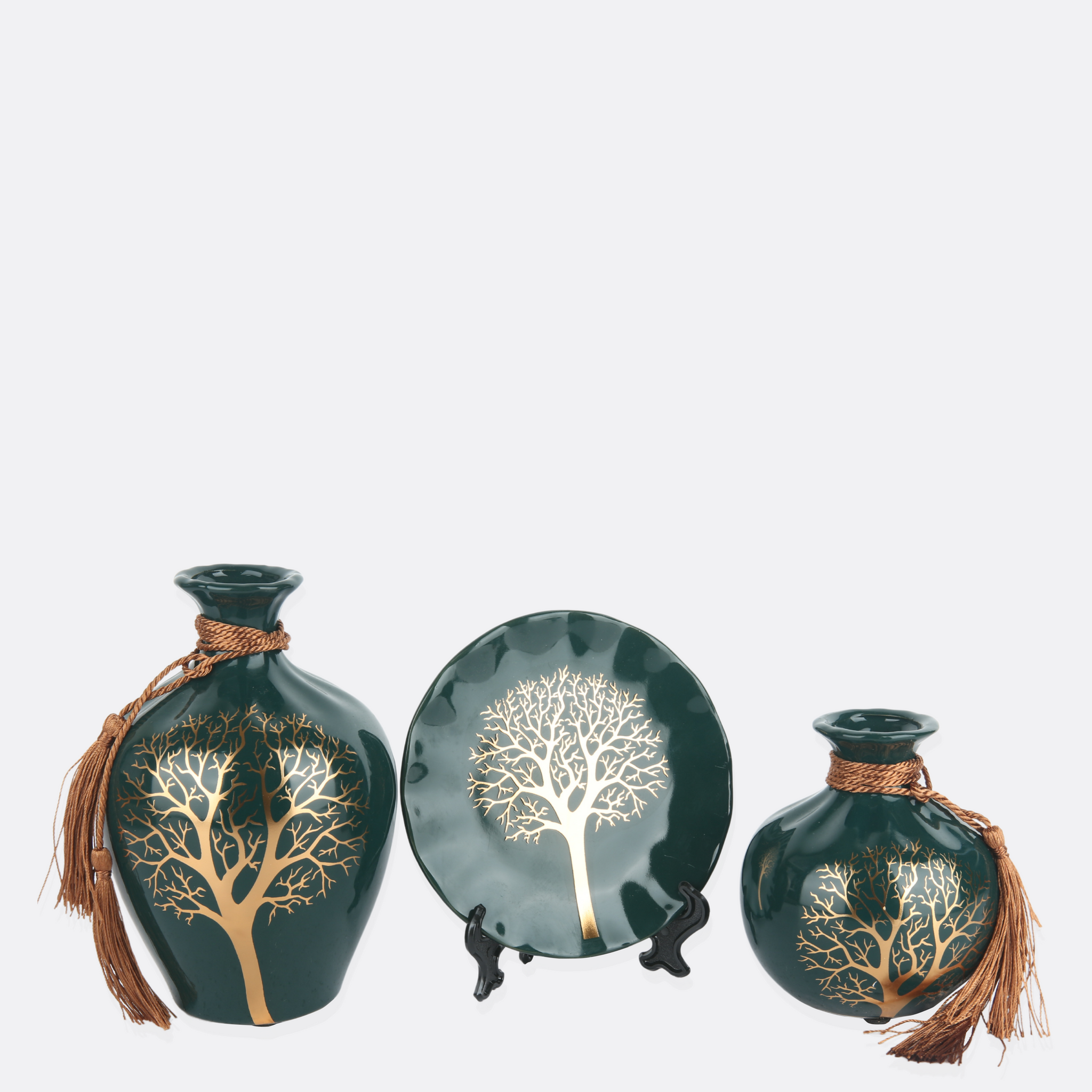 Tripartite Autumn Vase Set