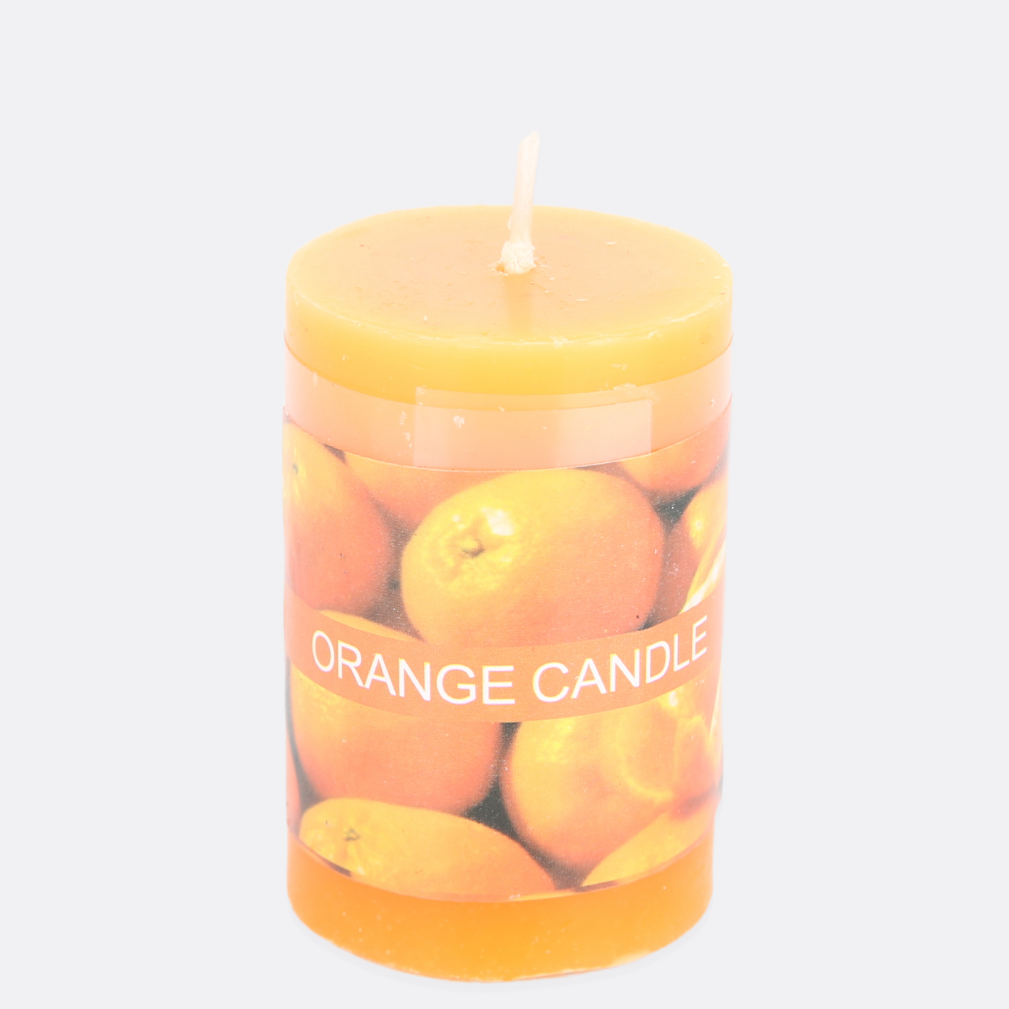 Orange Fragrant Candles ( Set Of 3 )
