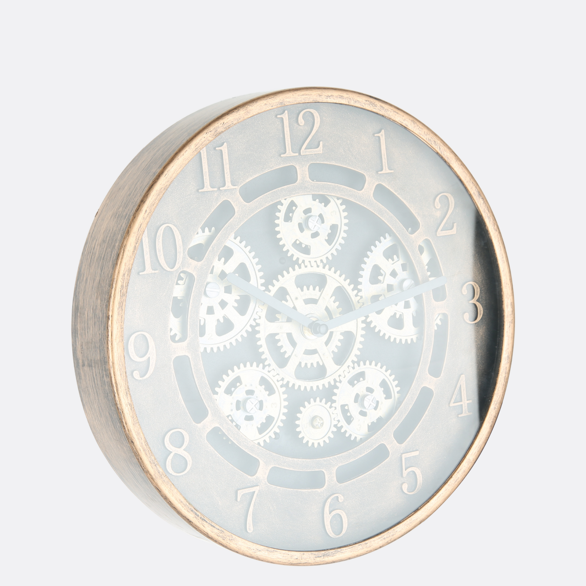 Rotating Base Bracket Clock Rotating Gears Wall Clock - Homeobsession