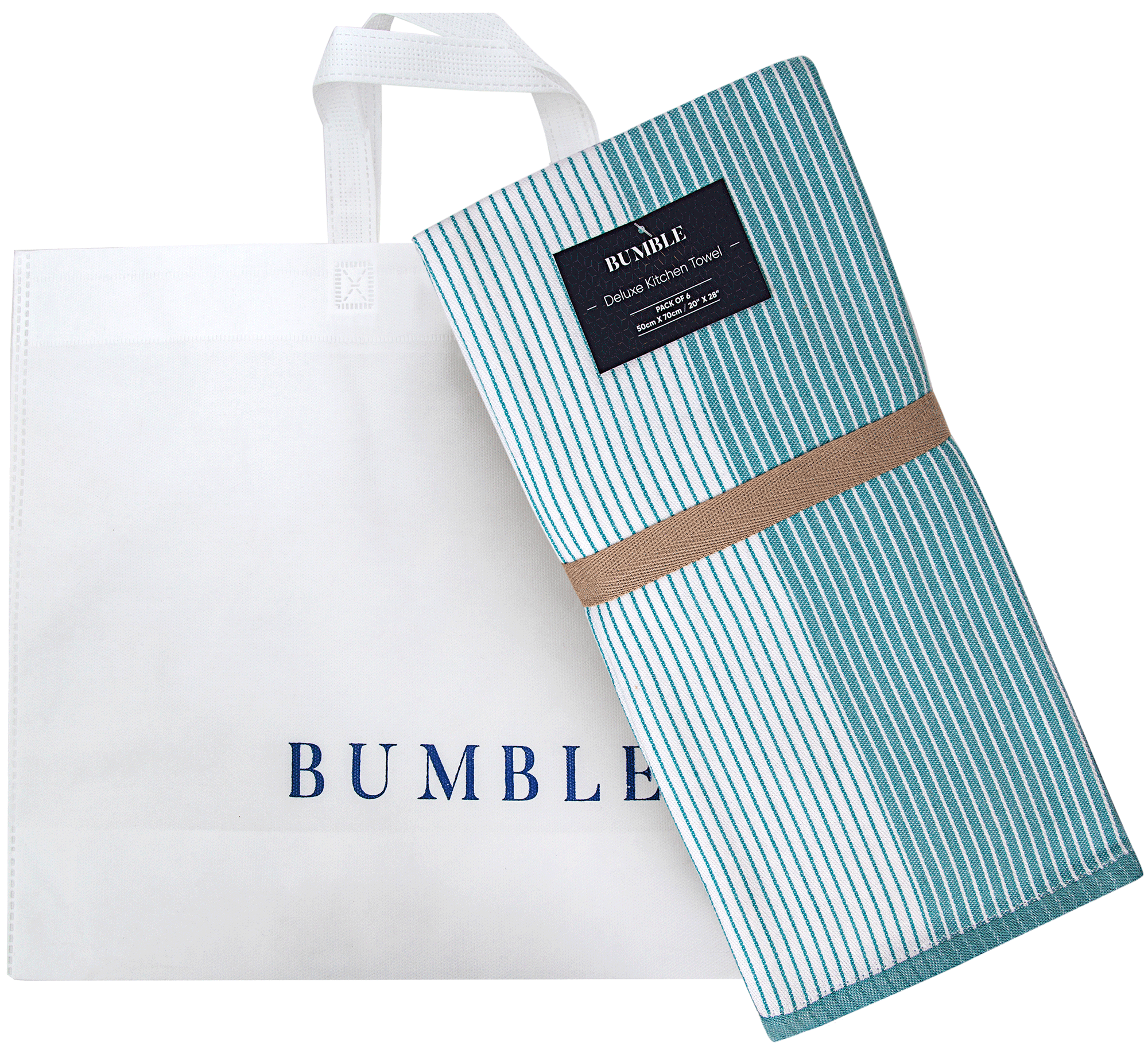 Bumble Kitchen Towels With Hanging Loop