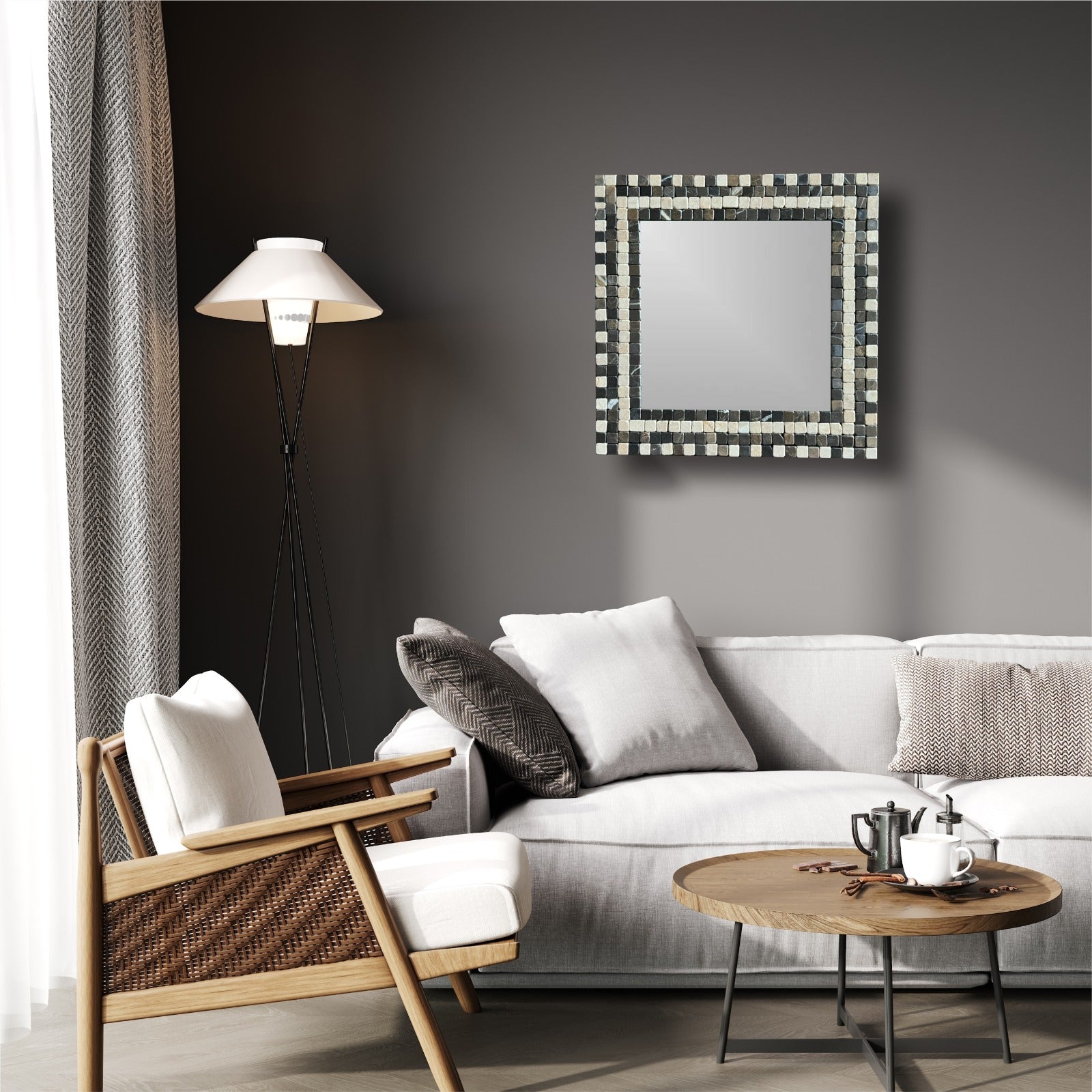 MIRROR MOSAIC | Coffee Brown