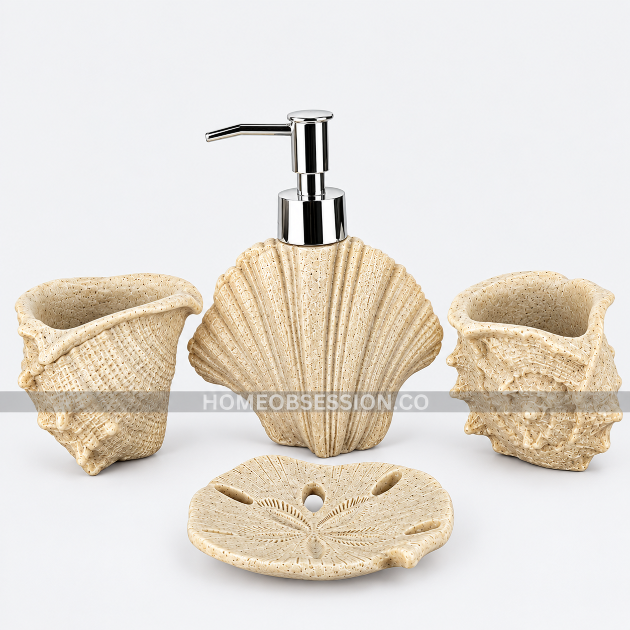 Oyster 4 Pieces Bath Set