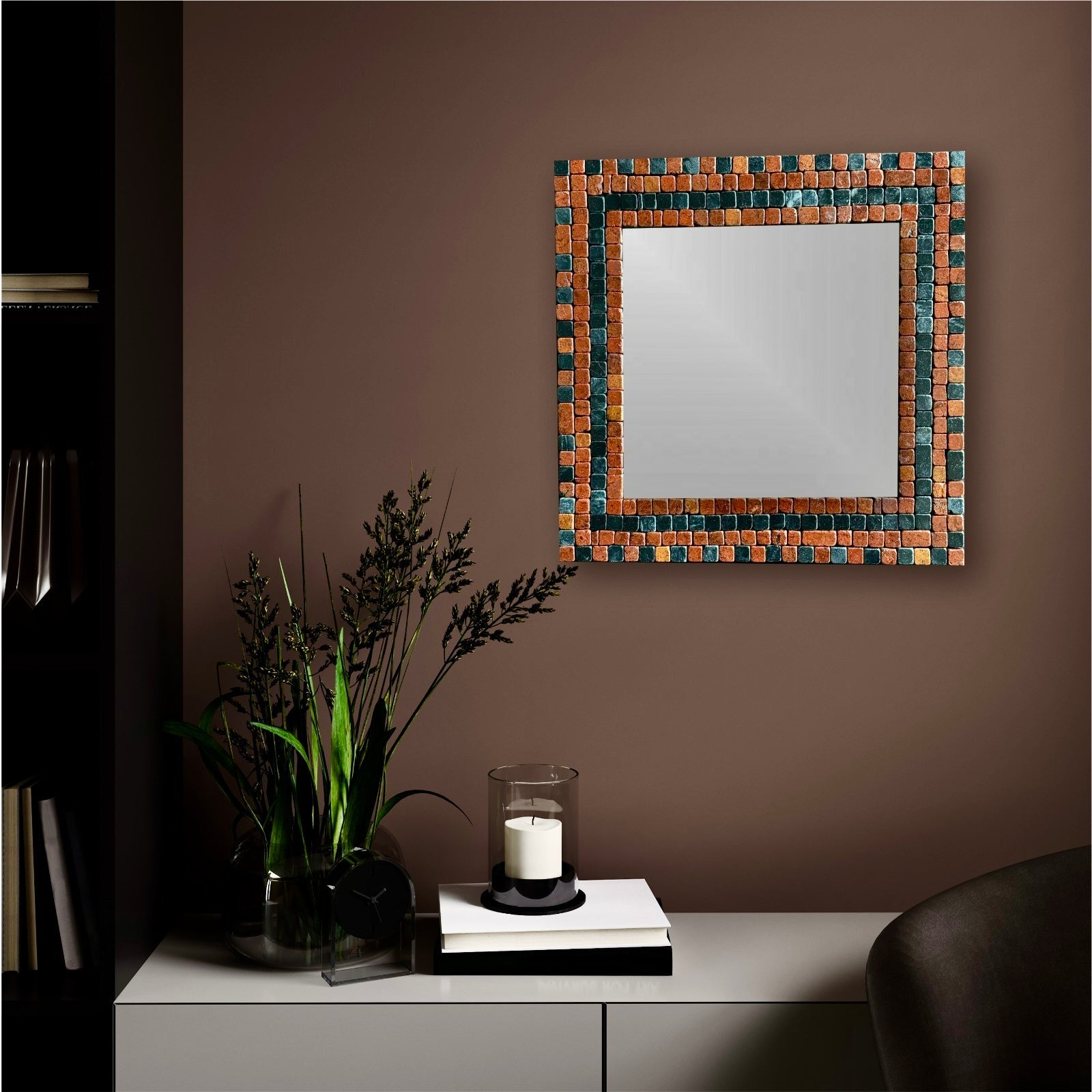MIRROR MOSAIC | Crimson Black