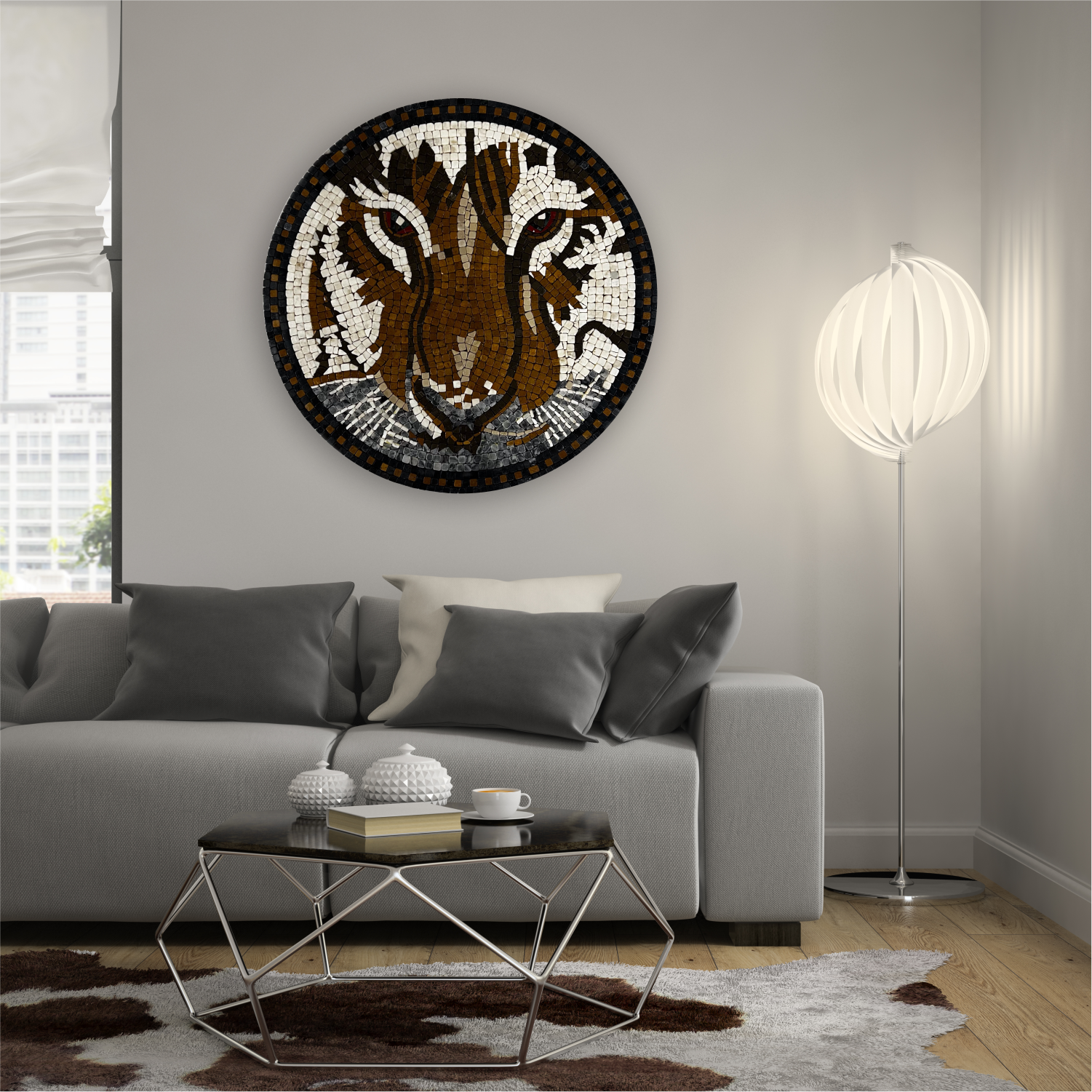 SUMATRAN TIGER - Mosaic By Qureshi's