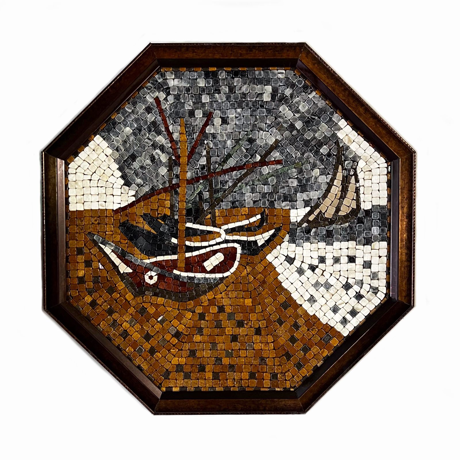 BOAT IN RED RIVER - Mosaic By Qureshi's