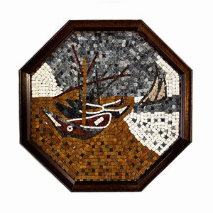 BOAT IN RED RIVER - Mosaic By Qureshi's