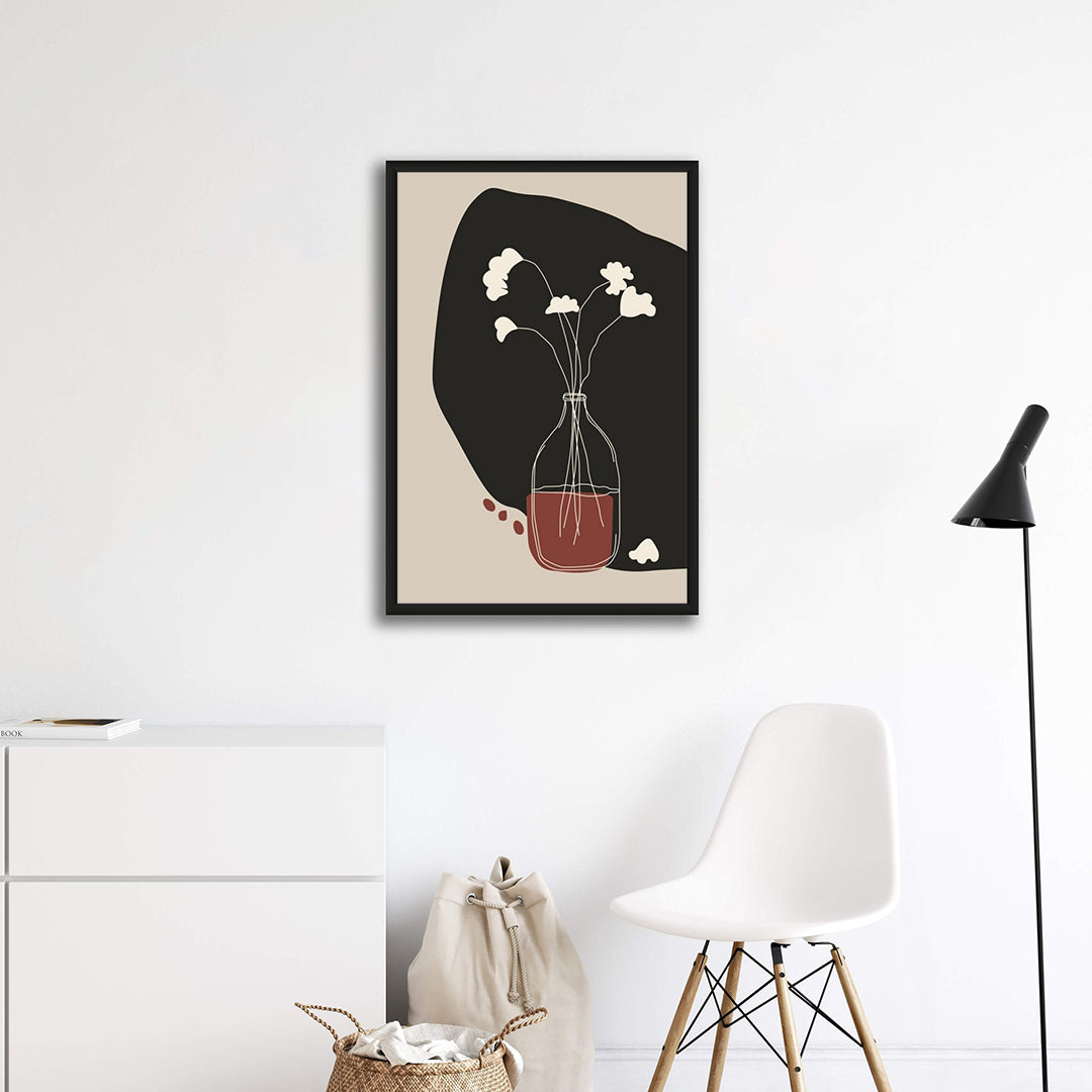 Cordovan Pot and Flowers Art