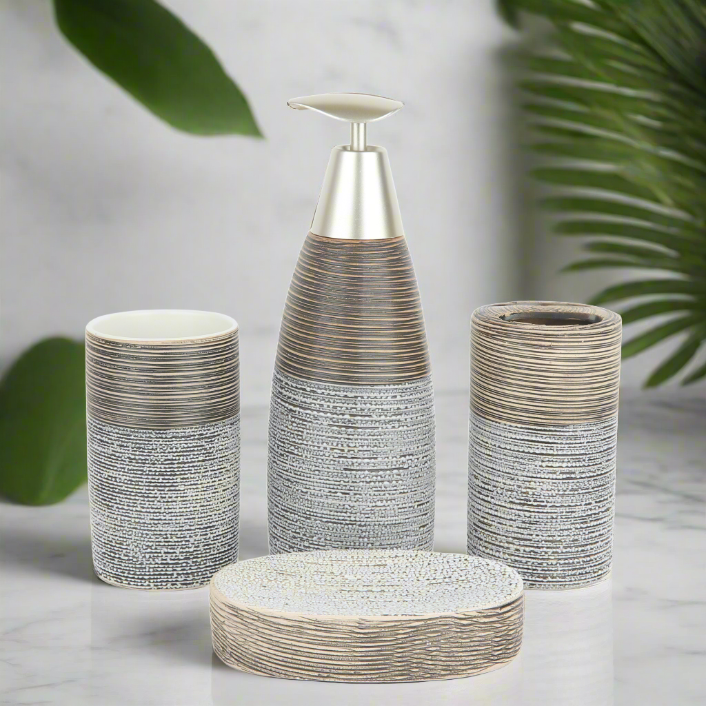 Self Textured Bath Set