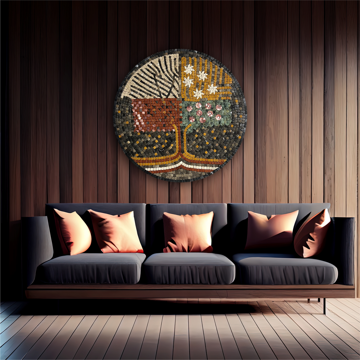 TREE OF DARK LIFE - Mosaic By Qureshi's