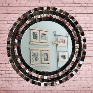 MIRROR MOSAIC | Strawberry Brown - Mosaic By Qureshi's