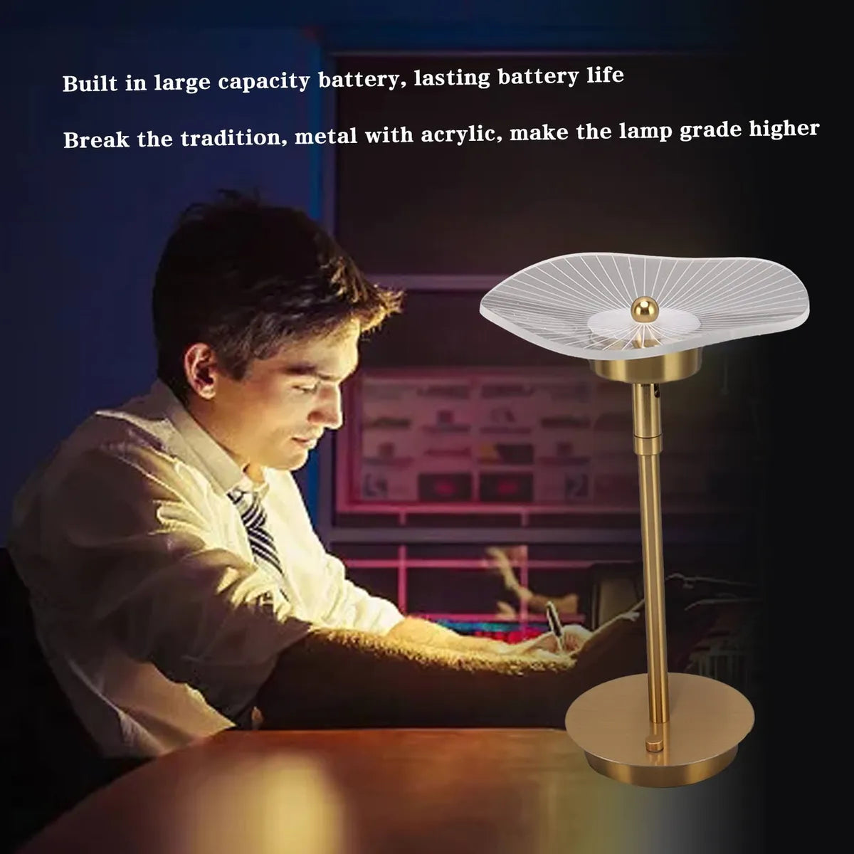 LED Rechargeable Lamp With 3 Light Intensities