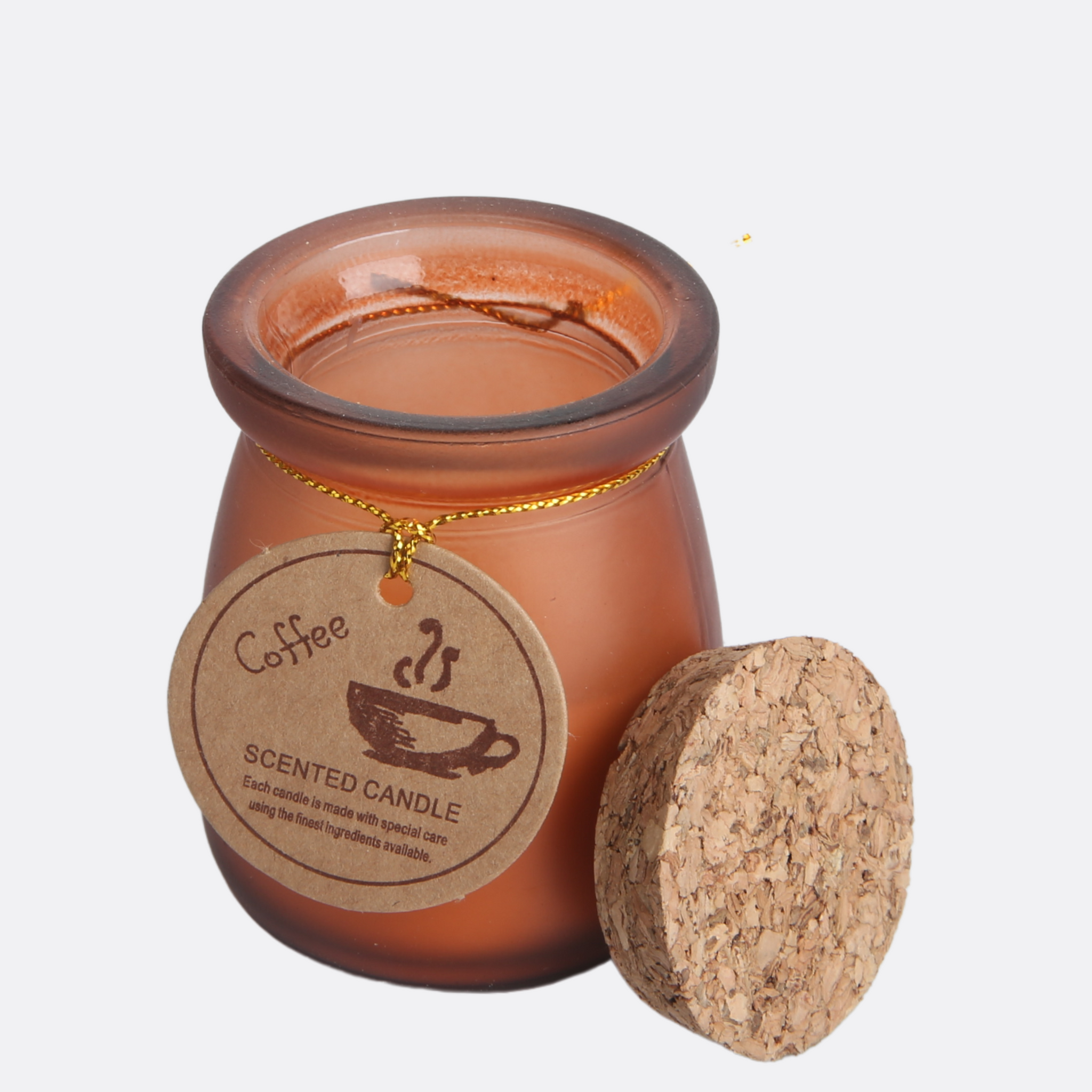 Jar Scented Candle With Wooden Cap ( 3 Colors )