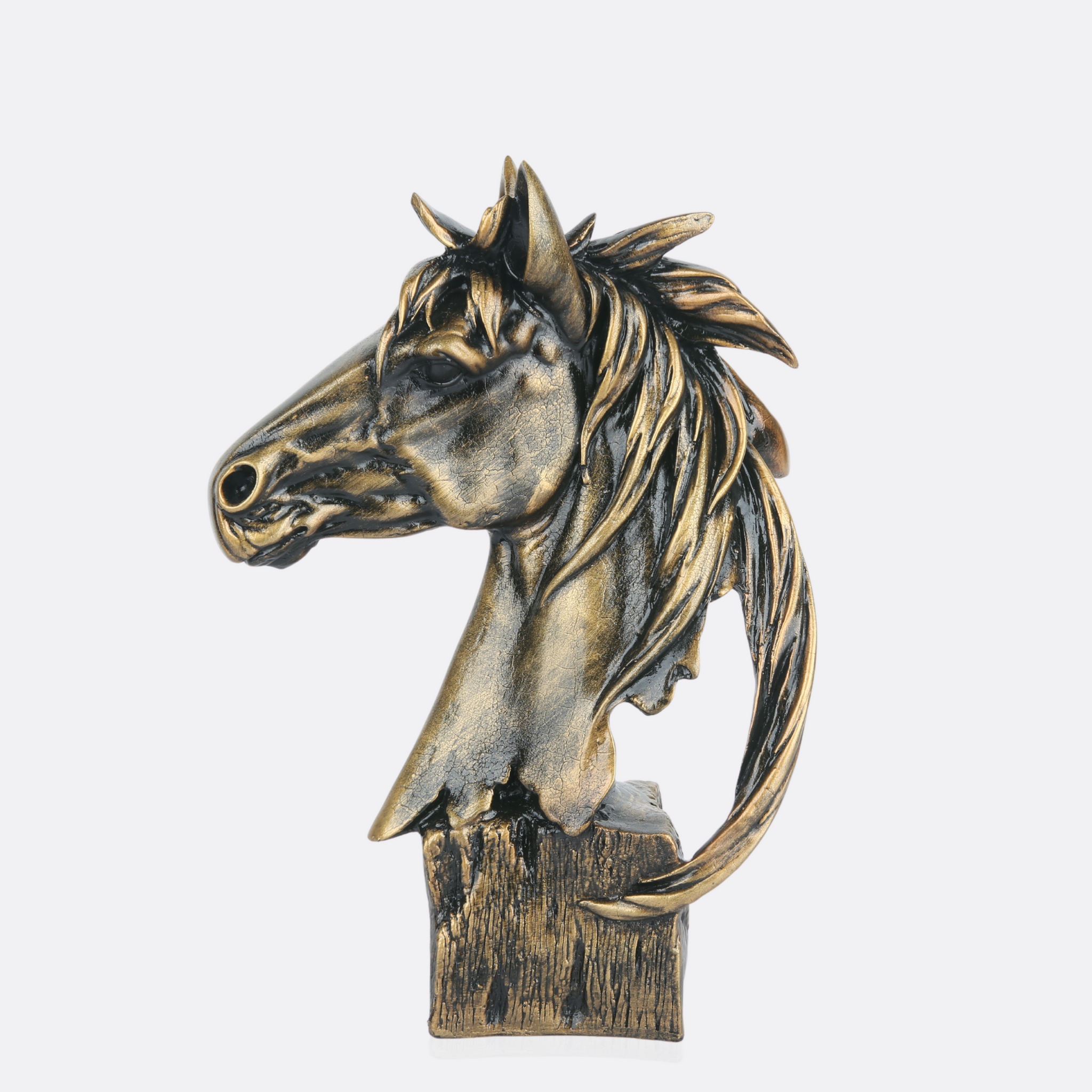 Vintage Profile Horse Sculpture