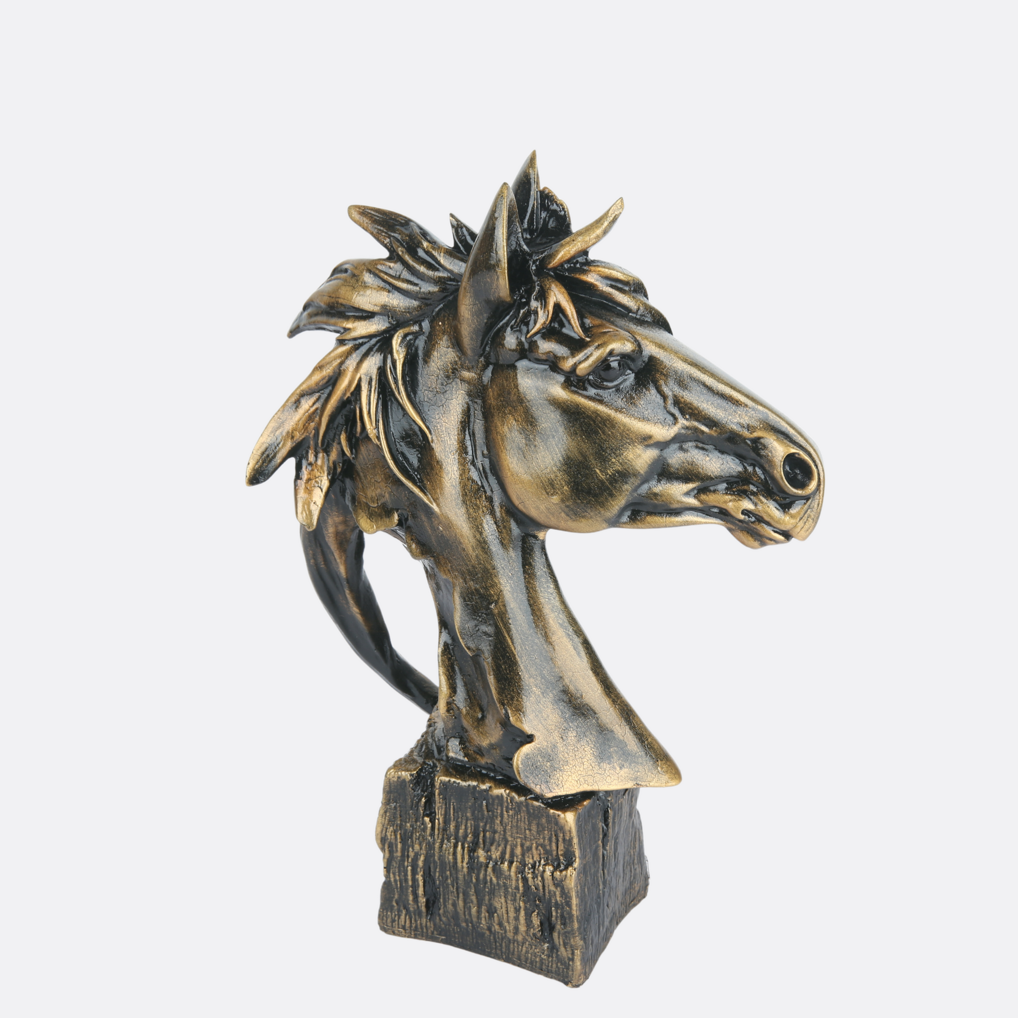 Vintage Profile Horse Sculpture