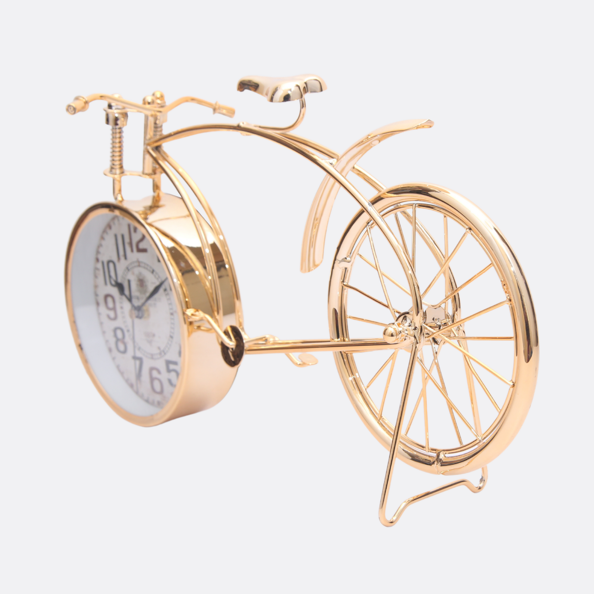 Golden Bicycle Timepiece