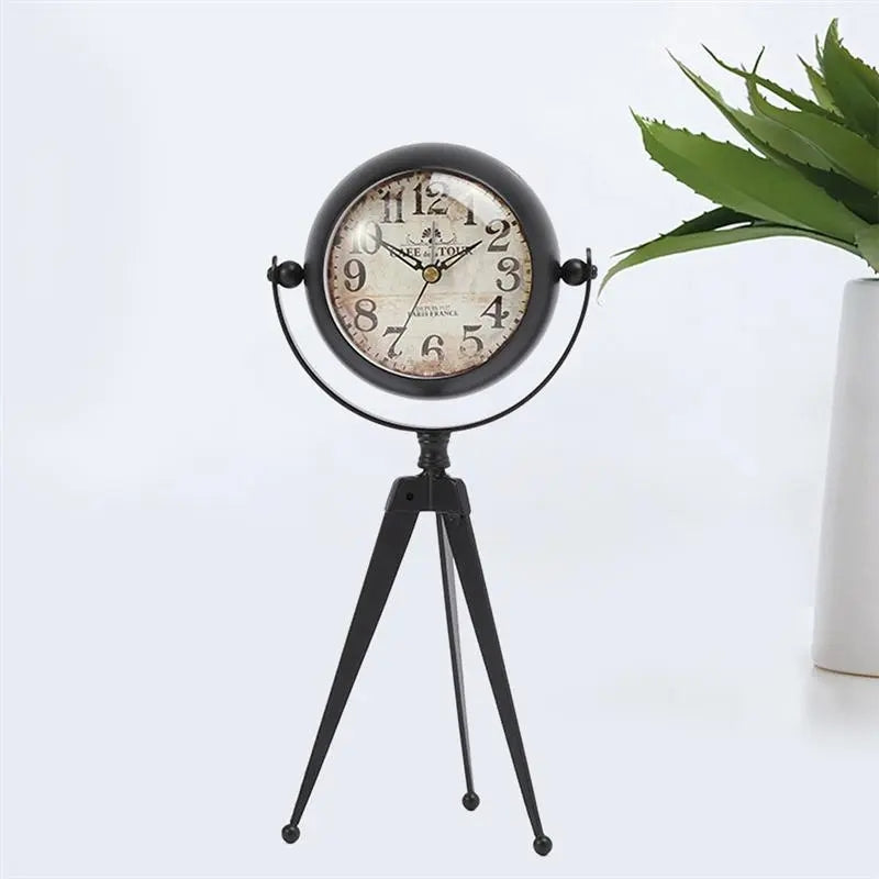 Antique Metallic Tripod Timepiece