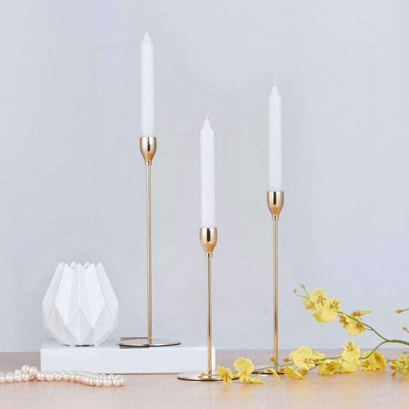 Eccentric Metallic Candle Holder