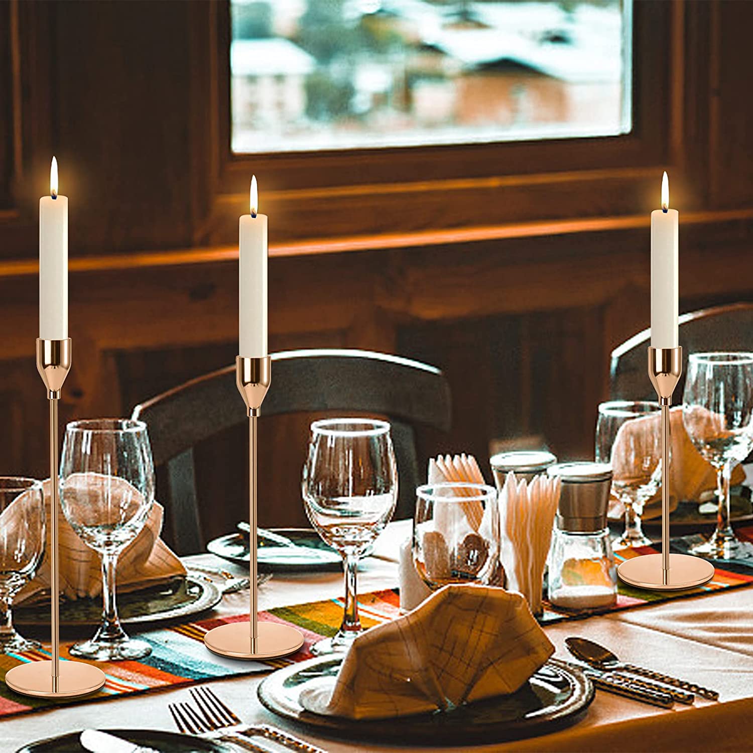 Eccentric Metallic Candle Holder